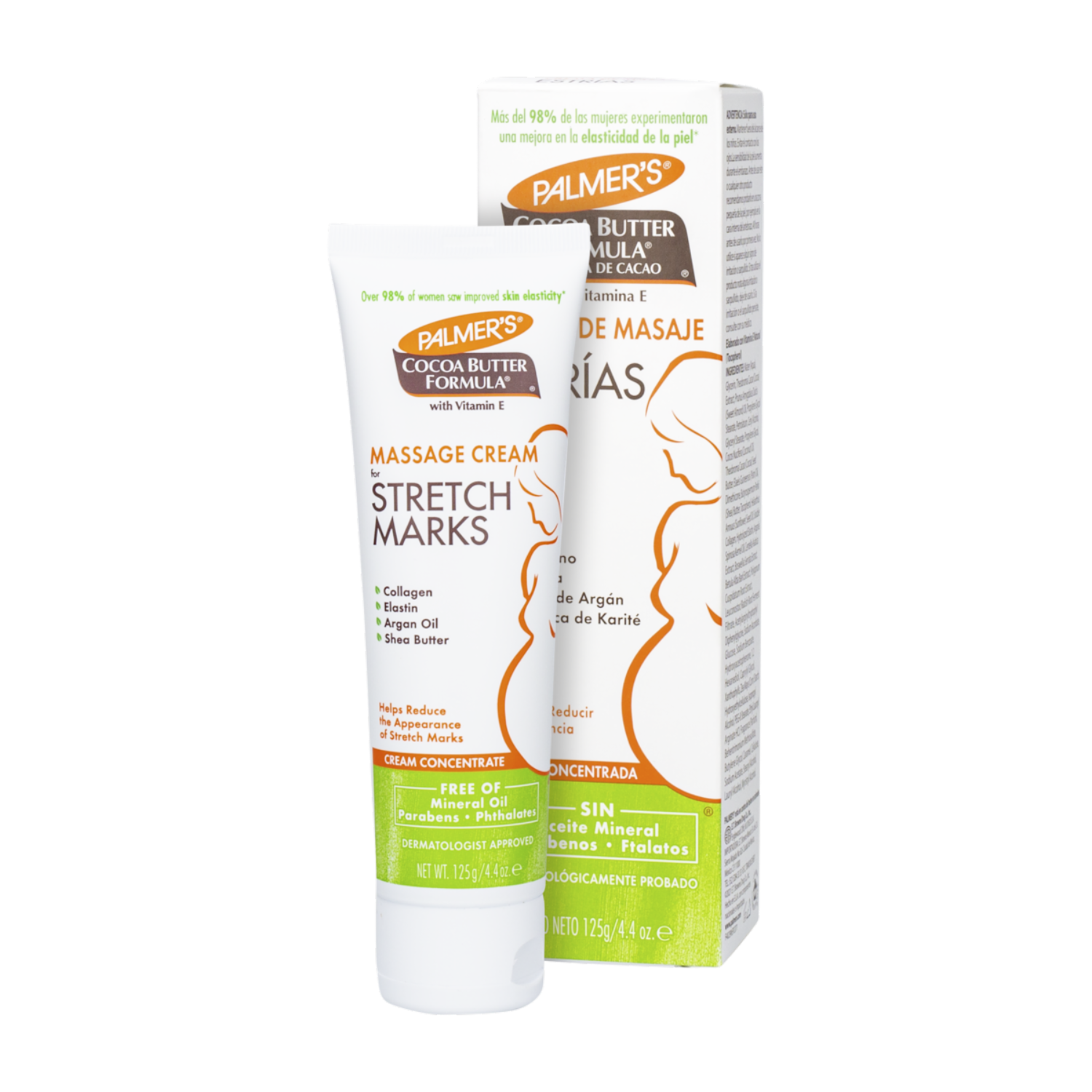 Crema Corporal De Masaje Para Estrías Con Manteca De Cacao Y Vitamina E PALMER’S 125 G
