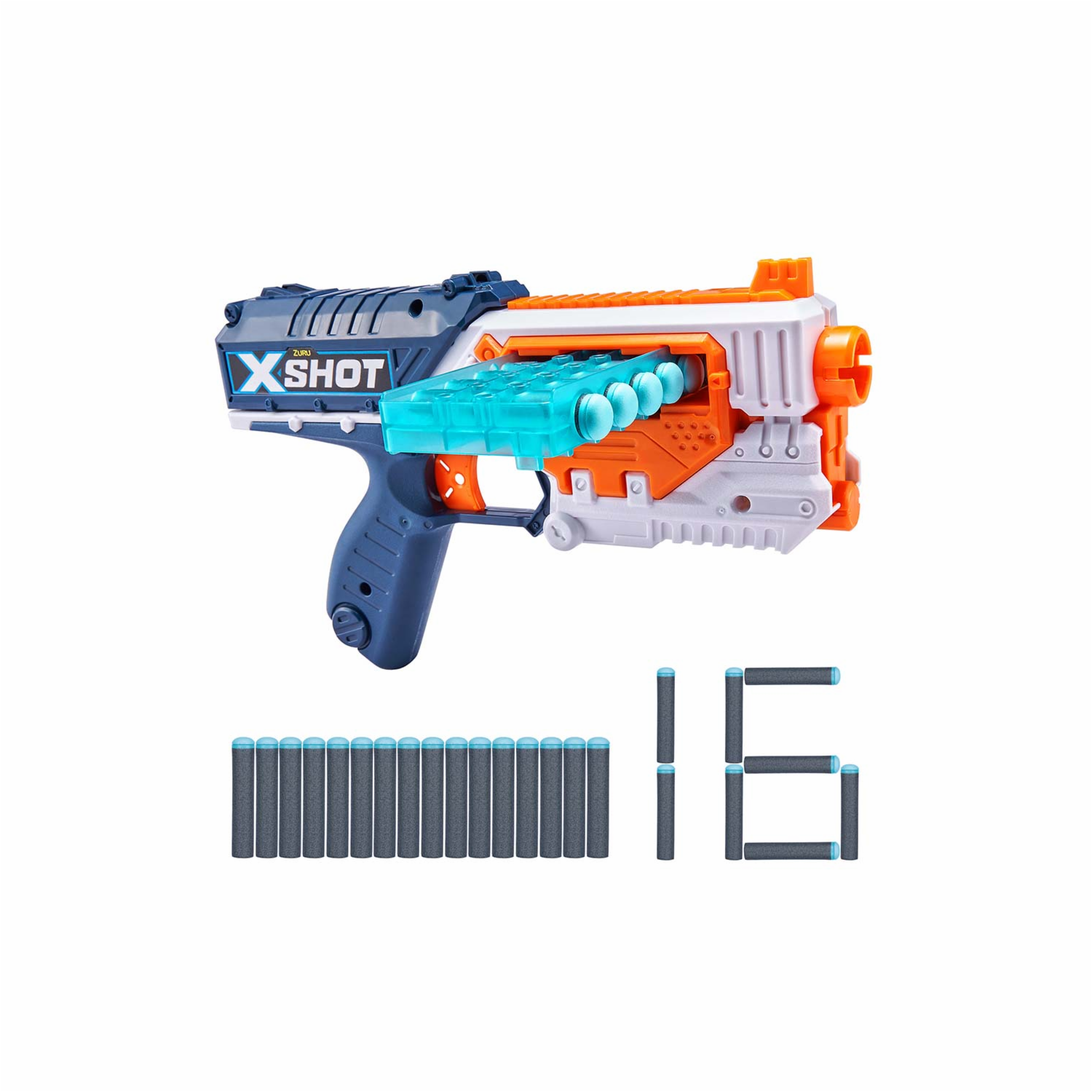 Lanzador Quick Slide X SHOT Incluye 16 Dardos
