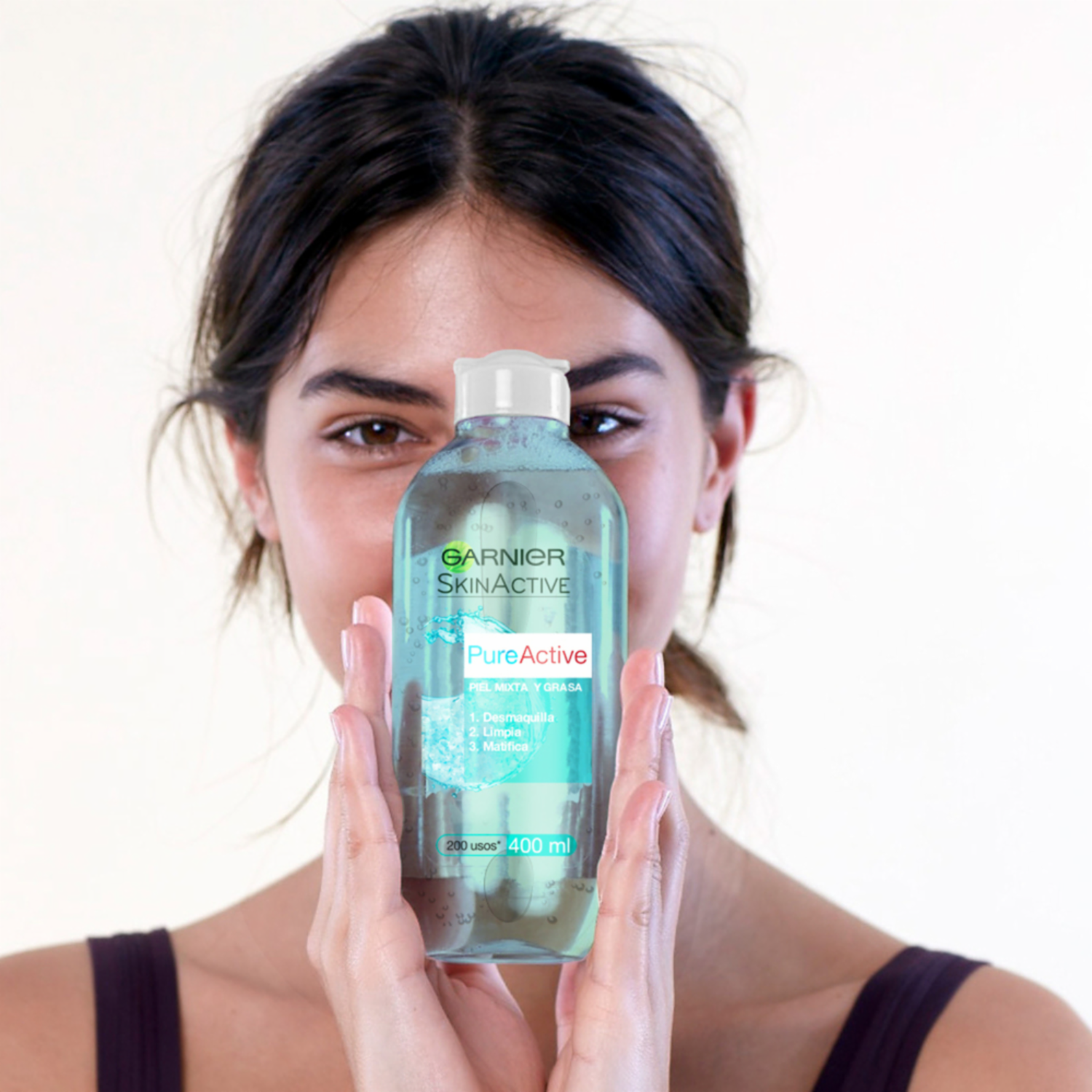 Agua Micelar Pure Active Piel Mixta A Grasa GARNIER SKIN ACTIVE 400 Ml