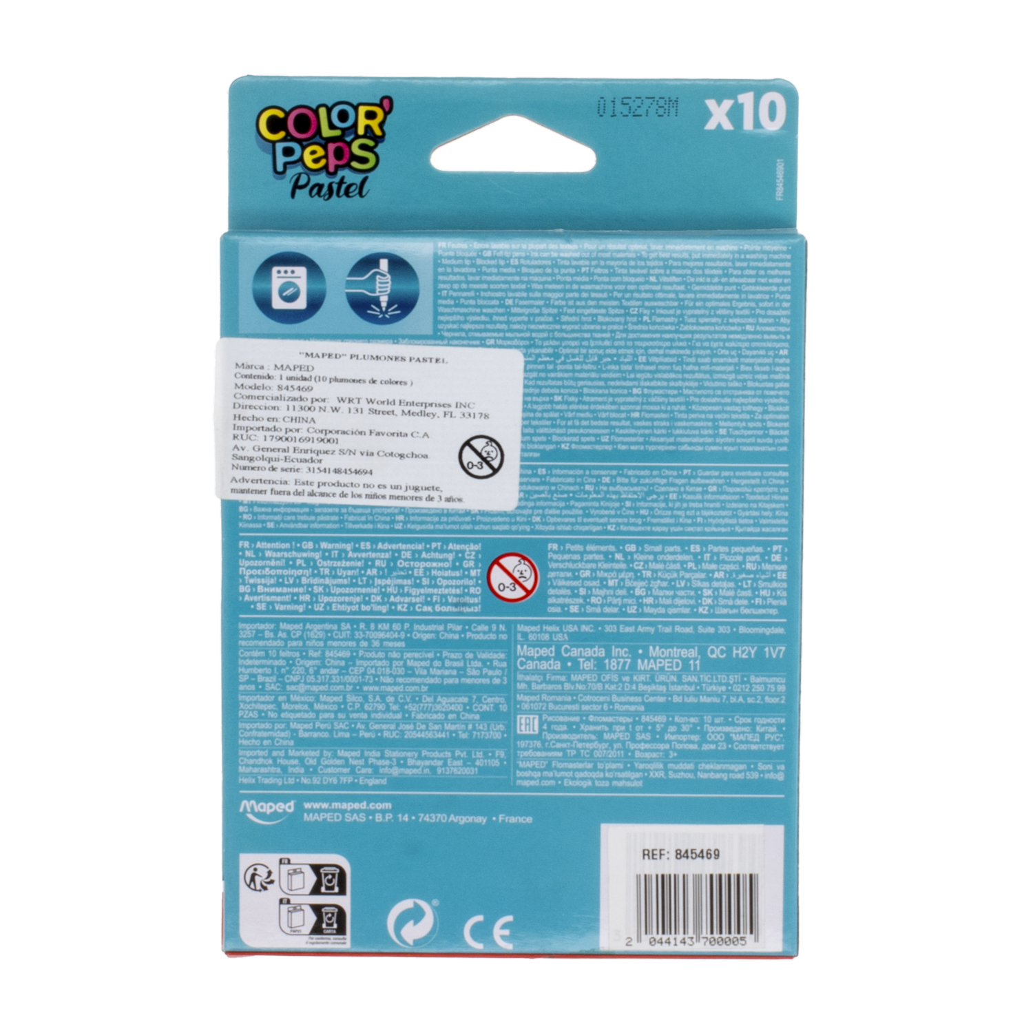 Marcadores Escolares Colores Pastel MAPED X 10 Uds