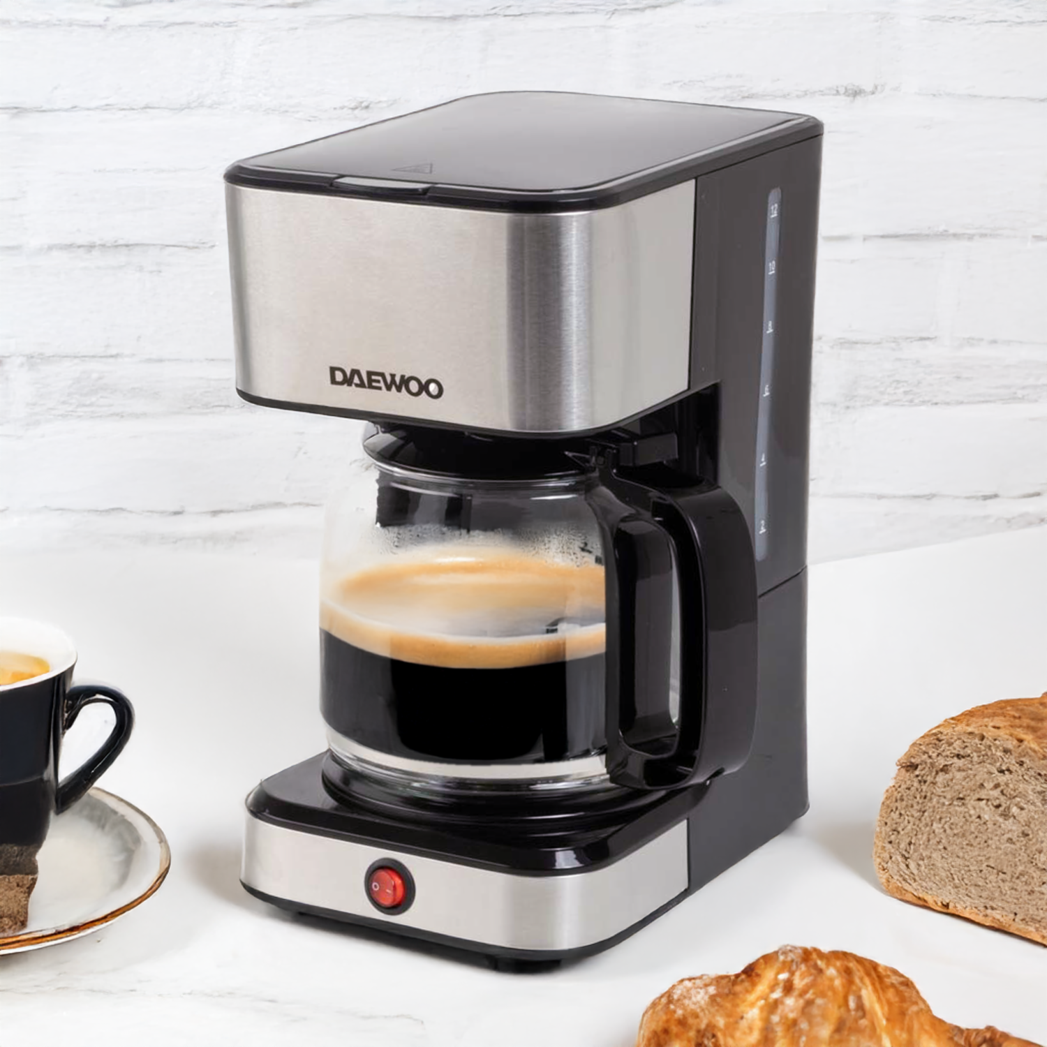 Cafetera Eléctrica Con Filtro DCM-1859 DAEWOO 12 Tazas