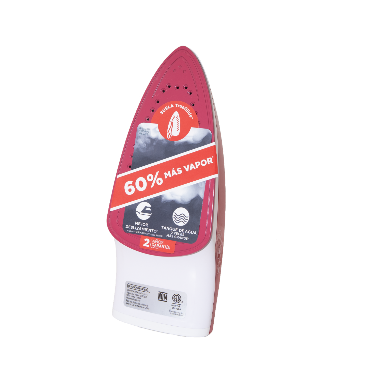 Plancha Trueglide Colors Con Golpe De Vapor BLACK & DECKER IRBD302