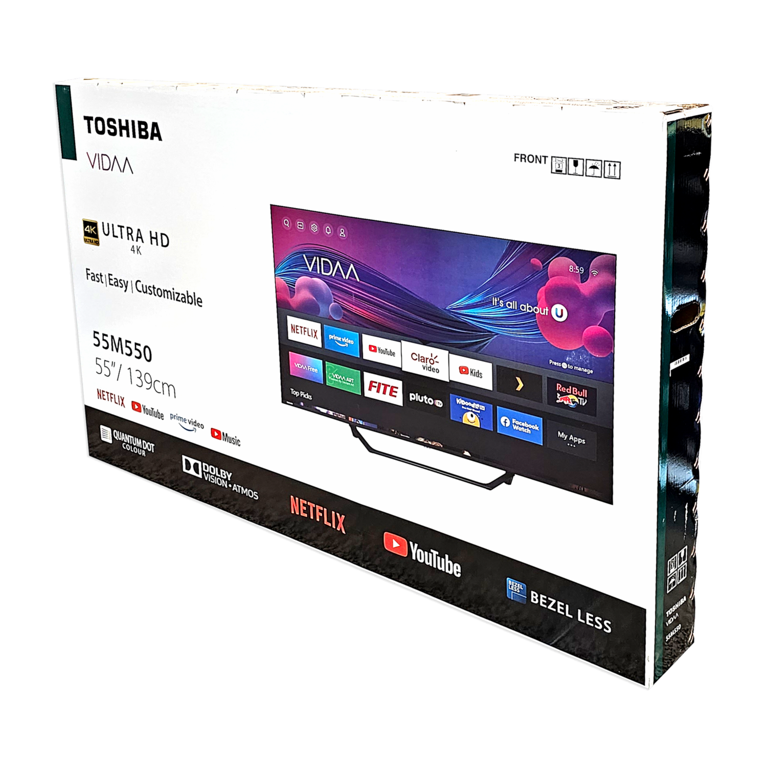 Tv Smart Qled 4k Modelo:55m550kb TOSHIBA 55″