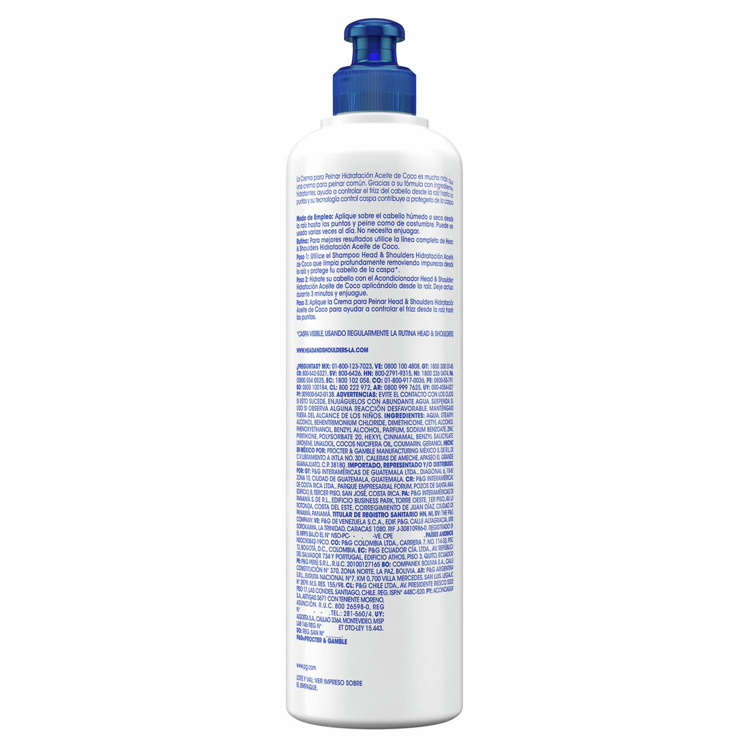 Crema Para Peinar Hidratante Con Aceite De Coco HEAD & SHOULDERS 300 Ml