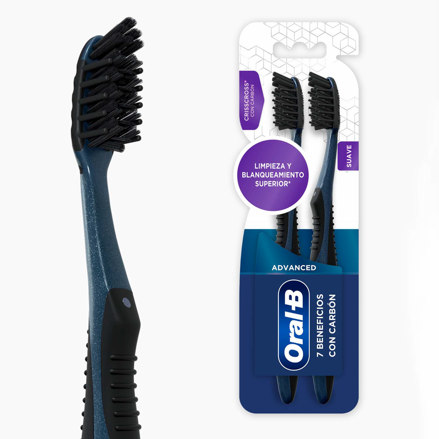 Cepillo Dental 7 Beneficios Negro ORAL-B X2 Uds