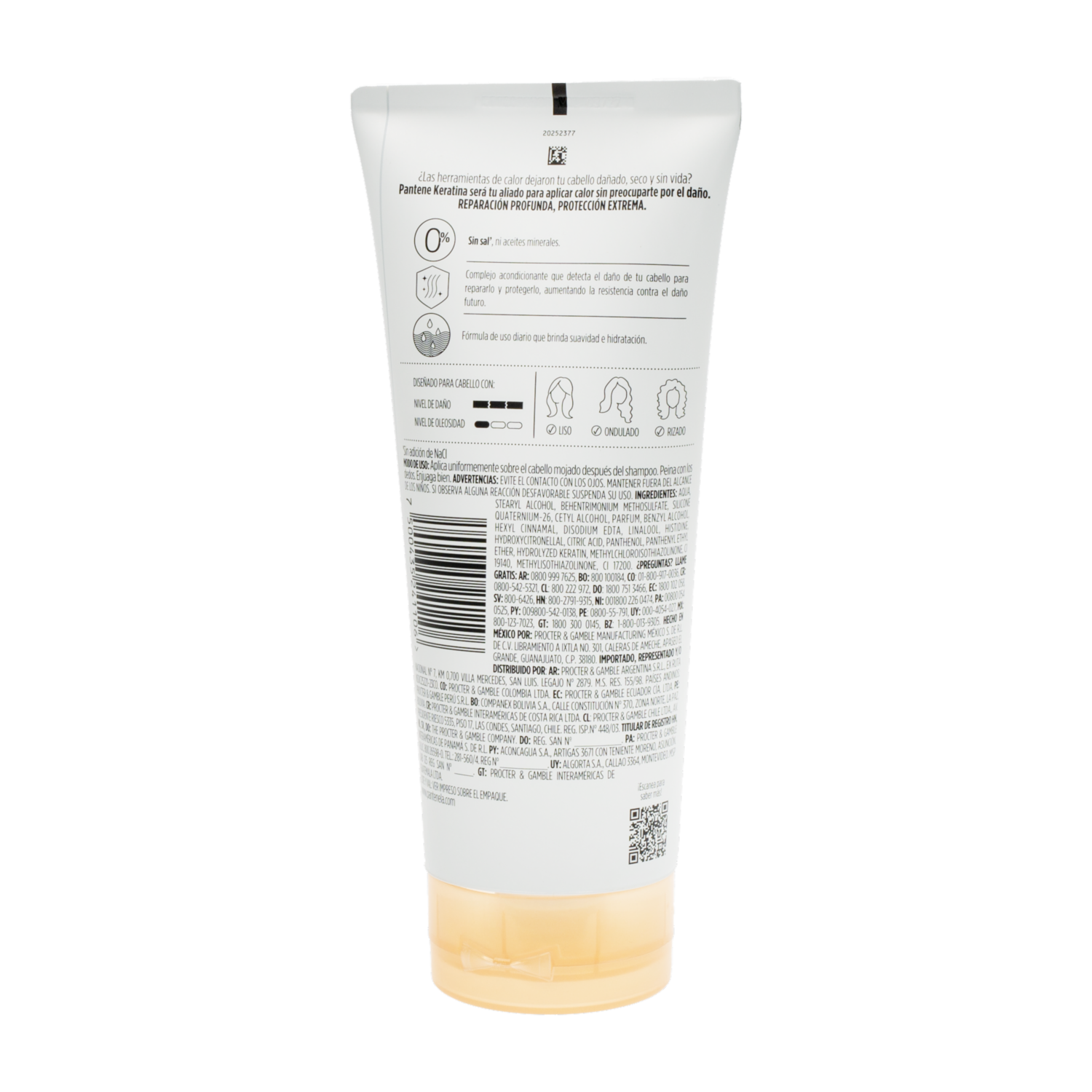 Acondicionador De Cabello Con Keratina PANTENE 250 Ml