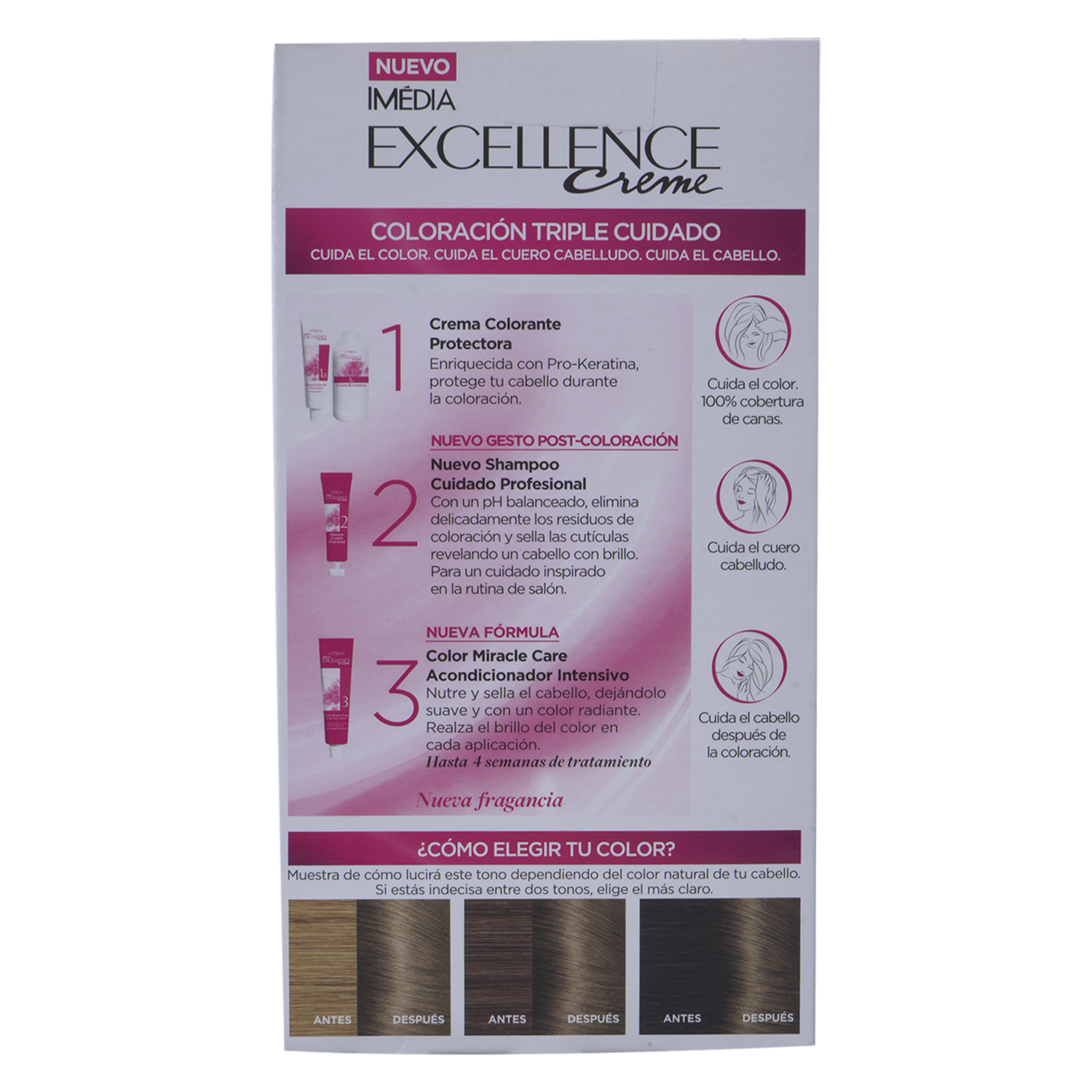 Tinte De Cabello Tono 6.1 Rubio Cenizo Oscuro EXCELLENCE L’ORÉAL PARIS 1 Kit