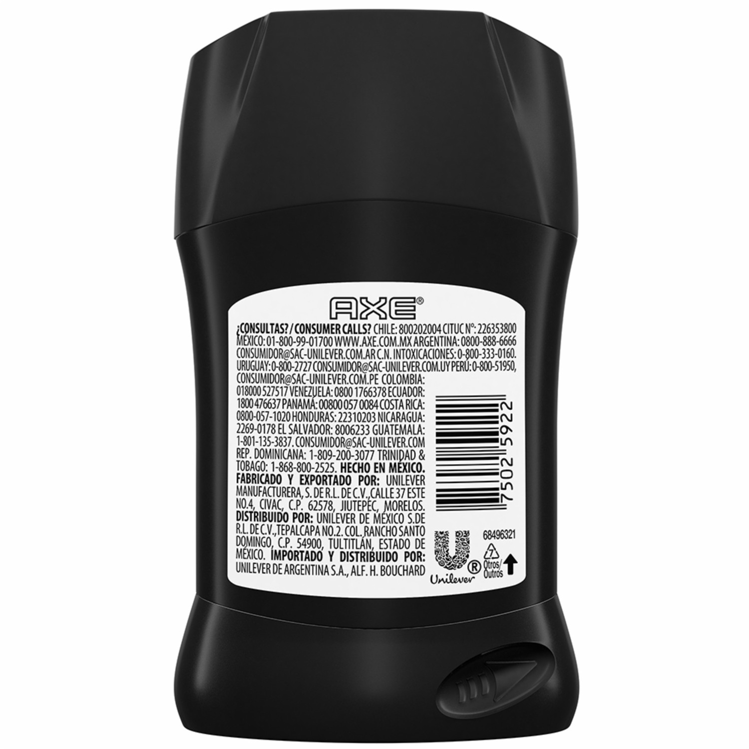 Desodorante En Barra Antitranspirante Dark Temptation AXE 50 G