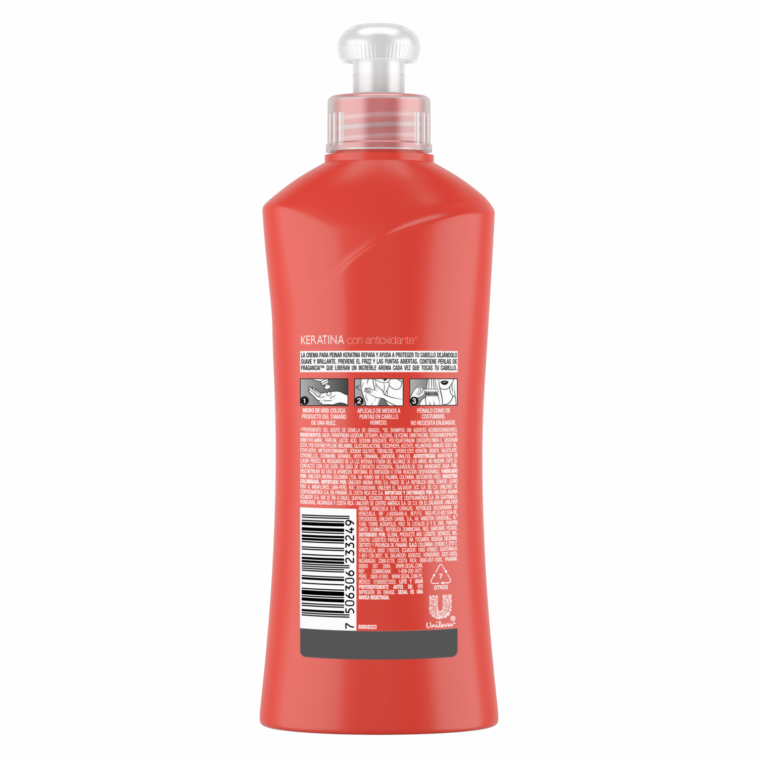 Crema Para Peinar Keratina Con Antioxidante SEDAL 300 Ml