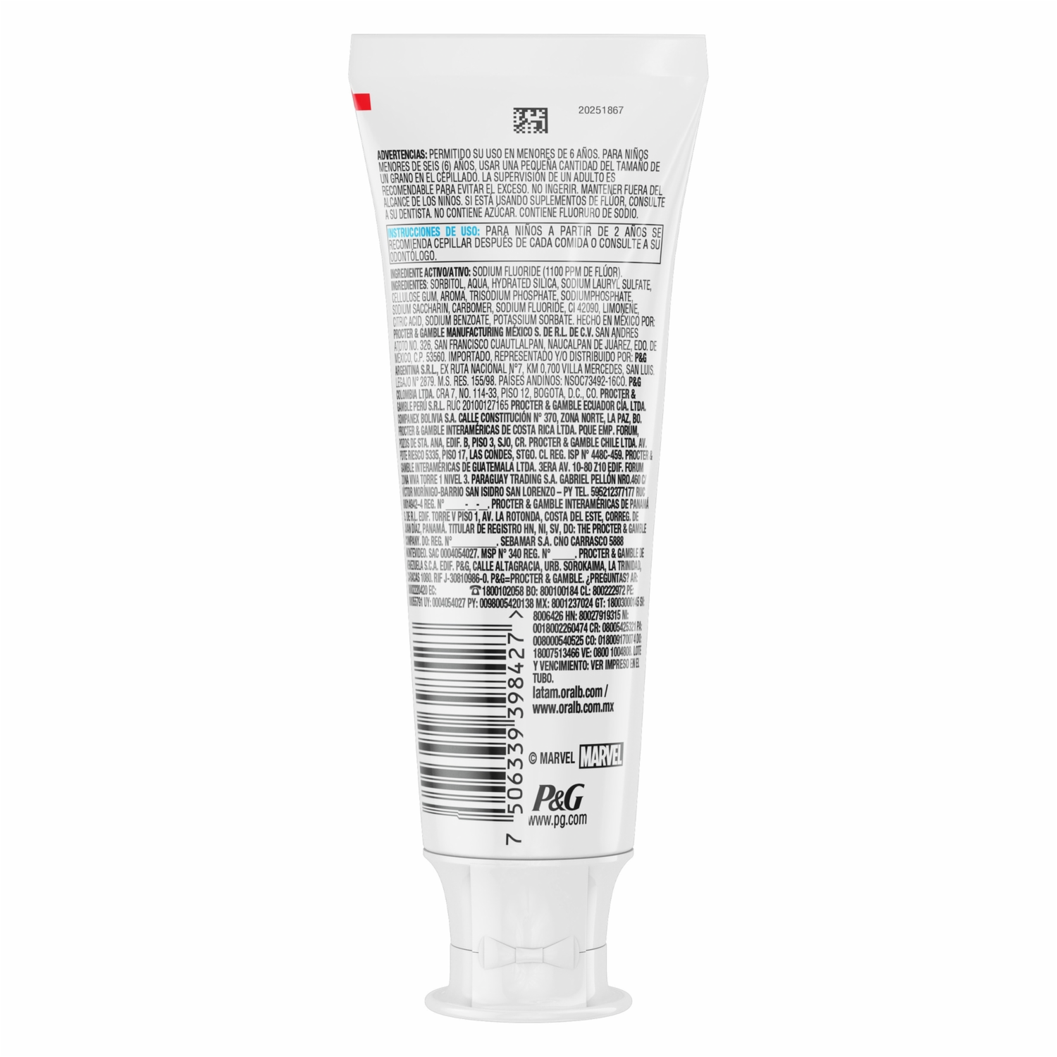 Pasta Dental Infantil Frozen Pro-Salud Stages ORAL-B 75 Ml