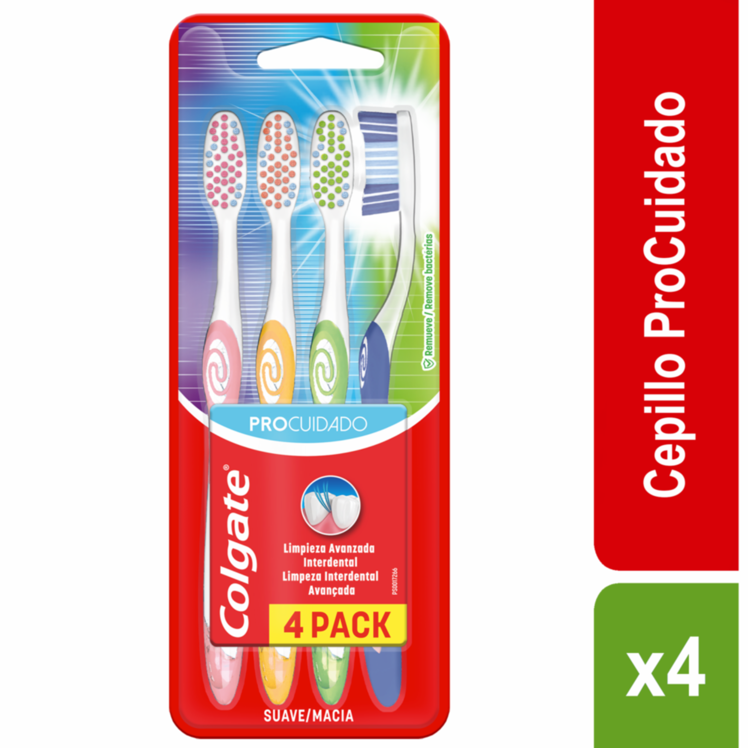 Cepillo Dental Pro Cuidado Suave COLGATE X 4 Uds