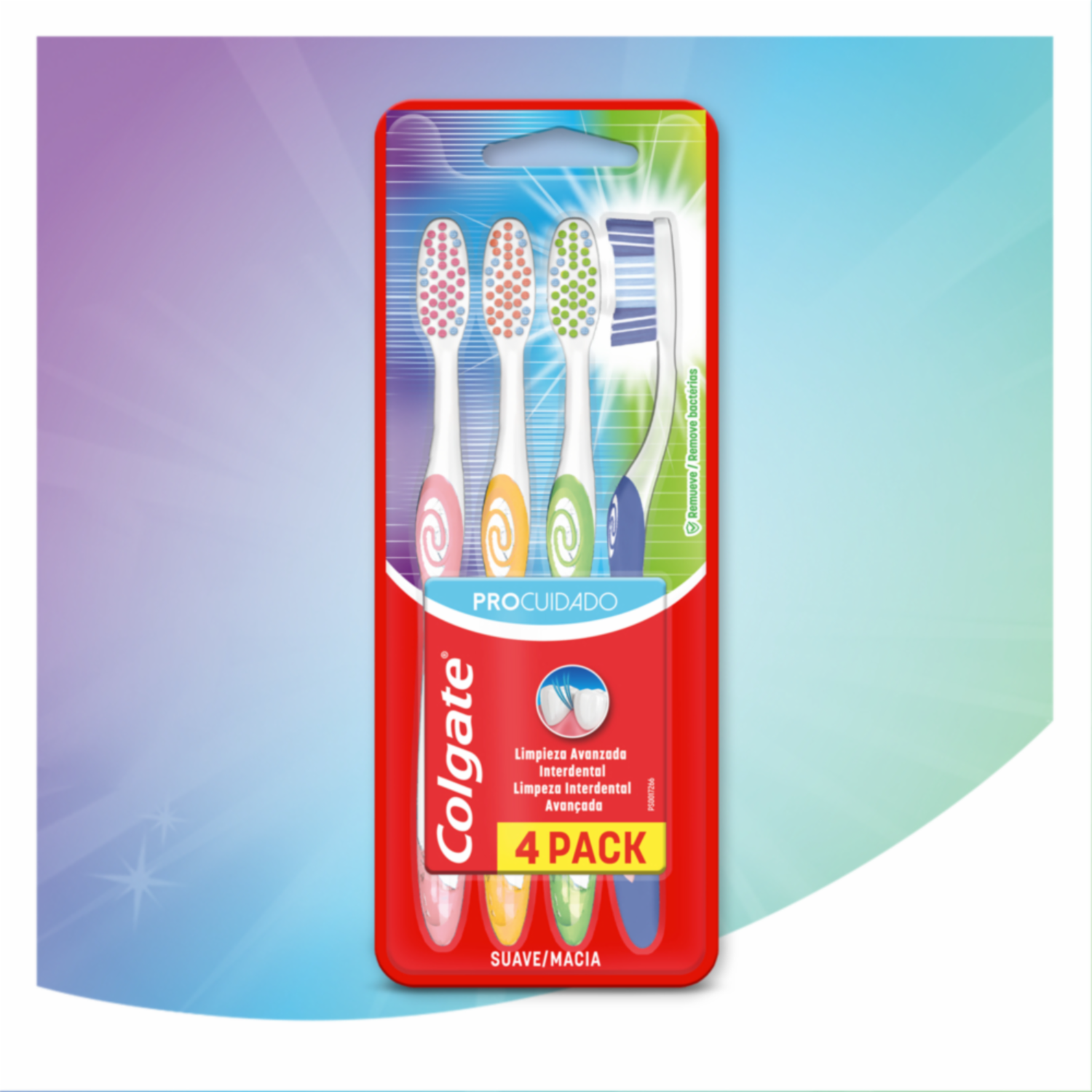 Cepillo Dental Pro Cuidado Suave COLGATE X 4 Uds
