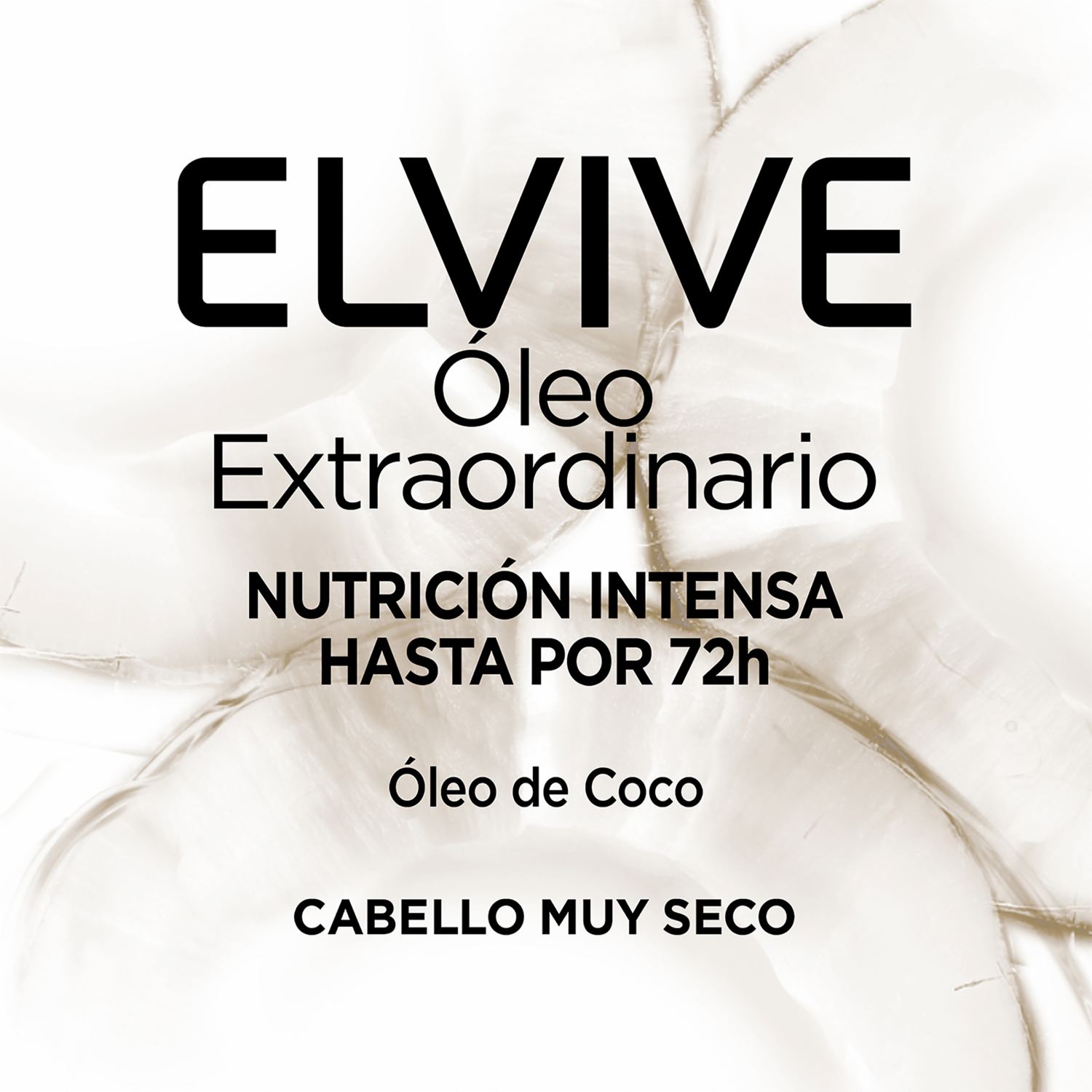 Shampoo De Cabello Óleo Extraordinario De Coco Para Cabello Muy Seco ELVIVE L’ORÉAL 370 Ml