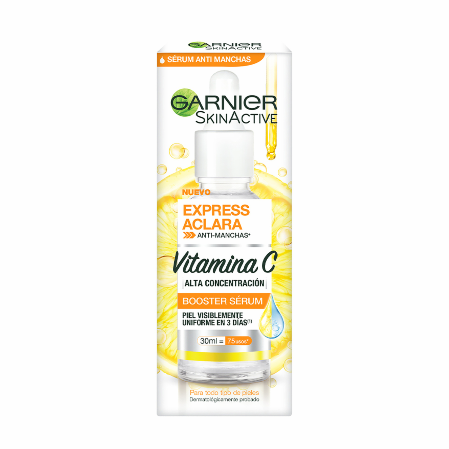 Sérum Facial Booster Anti Manchas Con Vitamina C GARNIER SKIN ACTIVE 30 Ml
