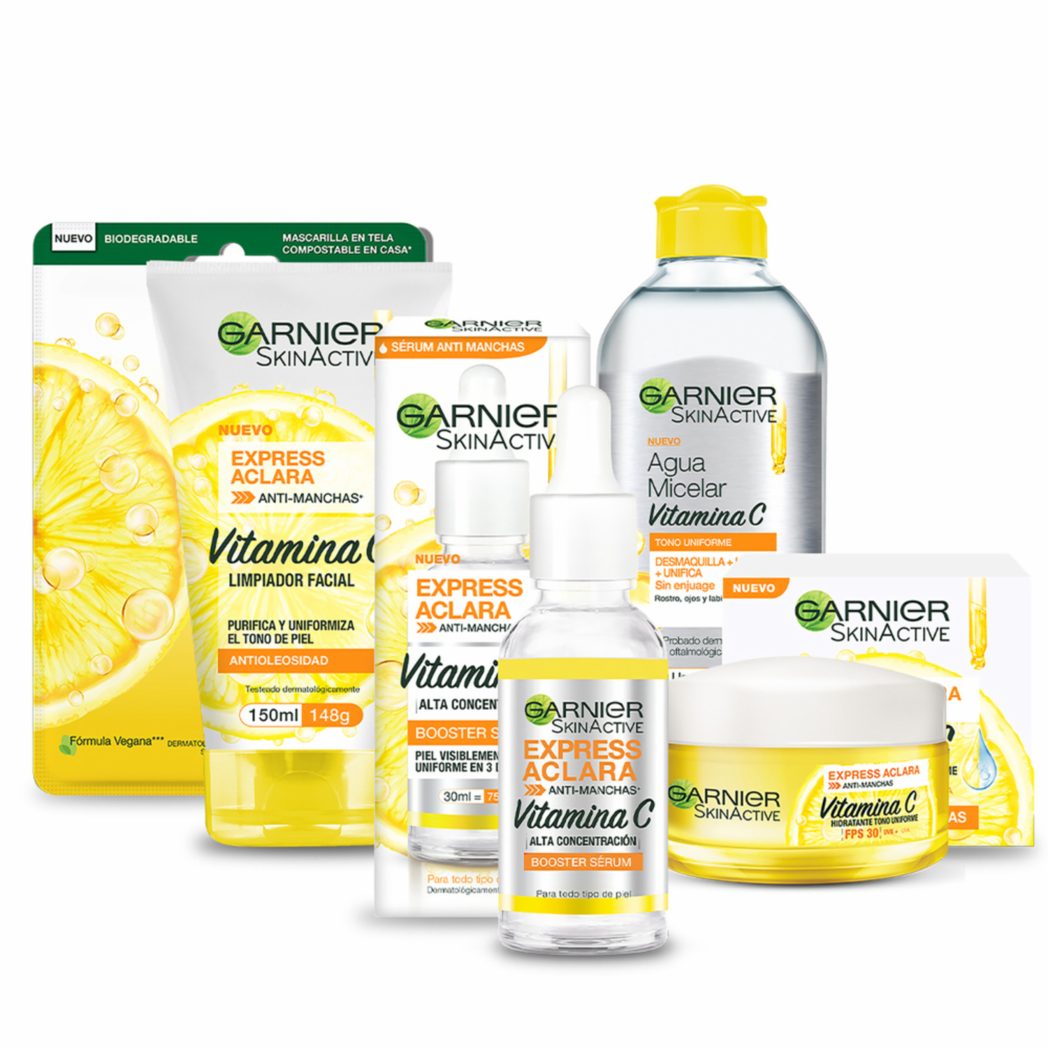 Sérum Facial Booster Anti Manchas Con Vitamina C GARNIER SKIN ACTIVE 30 Ml