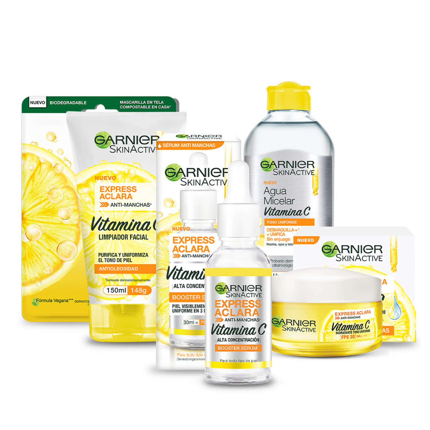 Sérum Facial Booster Anti Manchas Con Vitamina C GARNIER SKIN ACTIVE 30 Ml