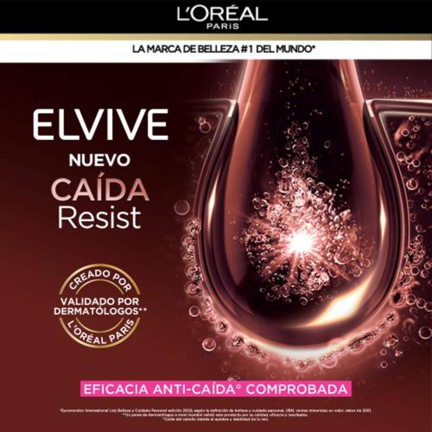 Acondicionador De Cabello Caída Resist Con Aminexil + Cafeína Para Cabello Quebradizo ELVIVE L’ORÉAL 370 Ml