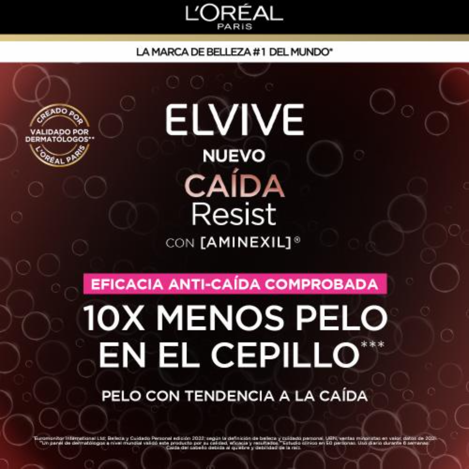 Acondicionador De Cabello Caída Resist Con Aminexil + Cafeína Para Cabello Quebradizo ELVIVE L’ORÉAL 370 Ml