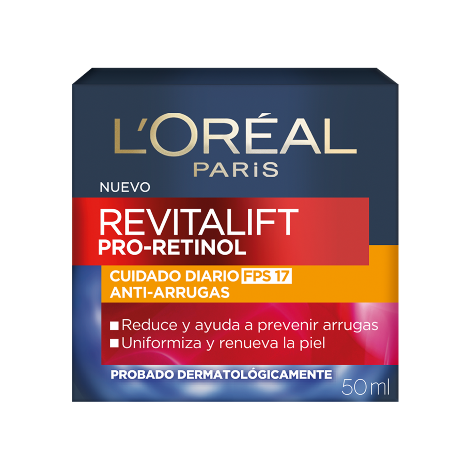Crema Facial De Día Anti Arrugas Con Pro Retinol Fps 17 Revitalift L’ORÉAL 50 Ml