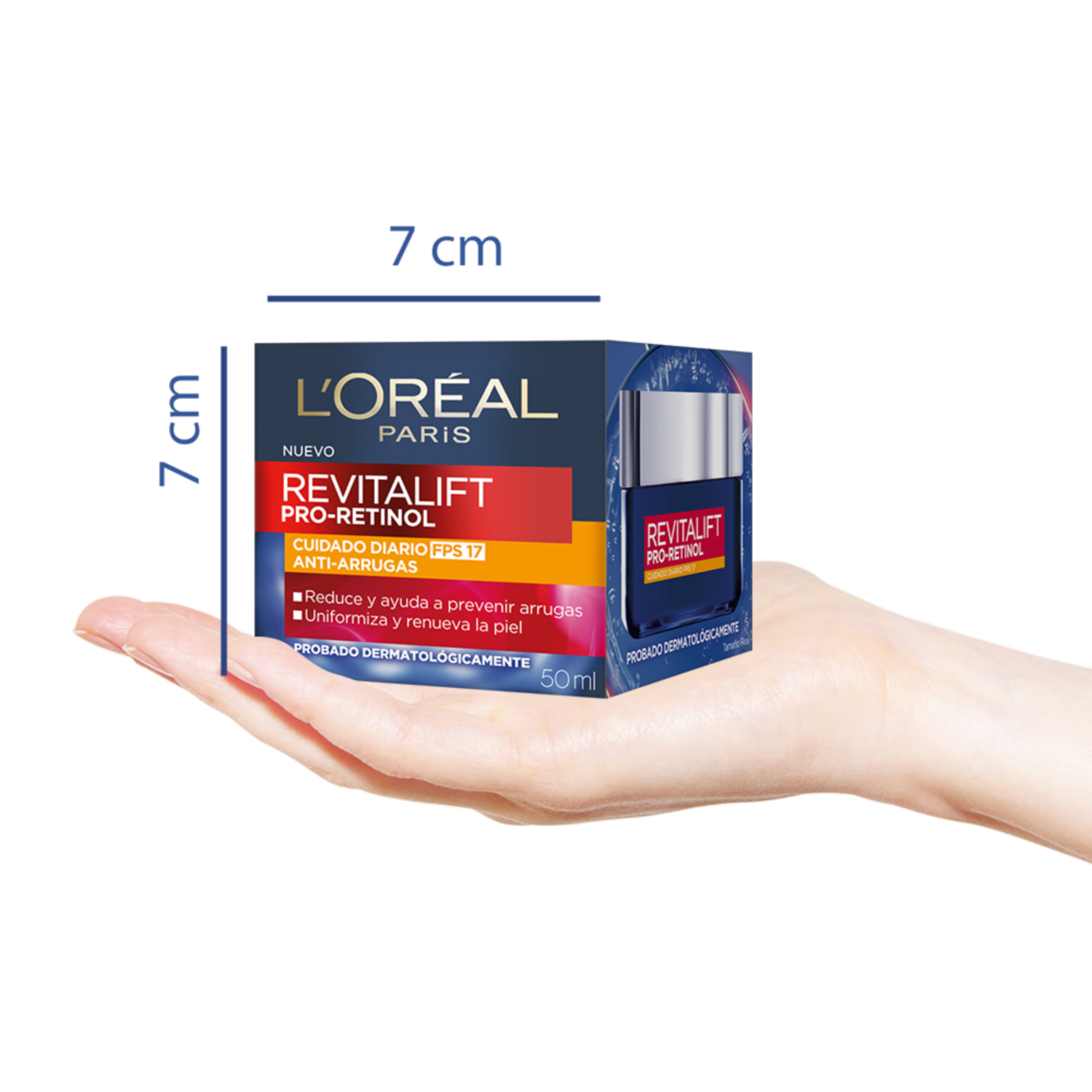 Crema Facial De Día Anti Arrugas Con Pro Retinol Fps 17 Revitalift L’ORÉAL 50 Ml