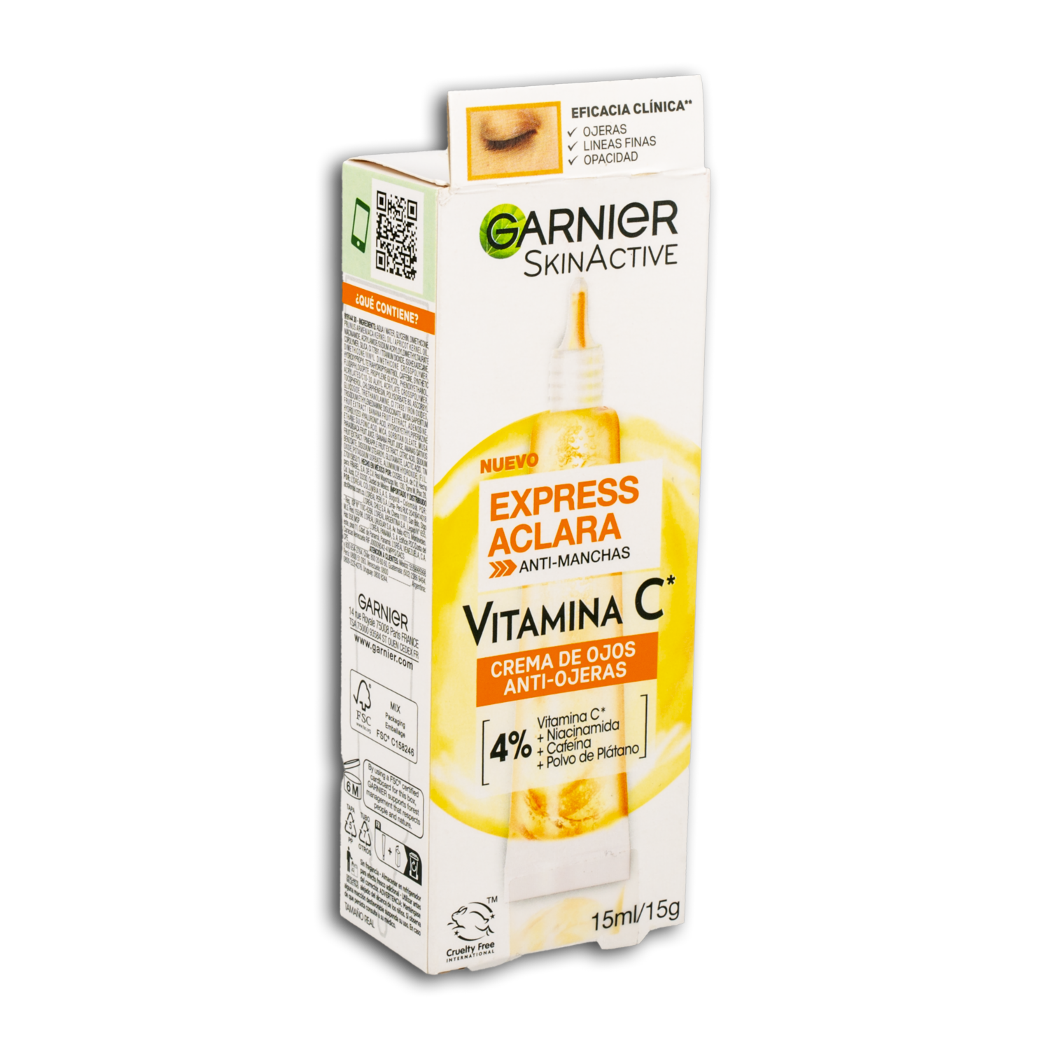 Contorno De Ojos Aclarante Antimanchas Con Vitamina C GARNIER SKIN ACTIVE 15 Ml