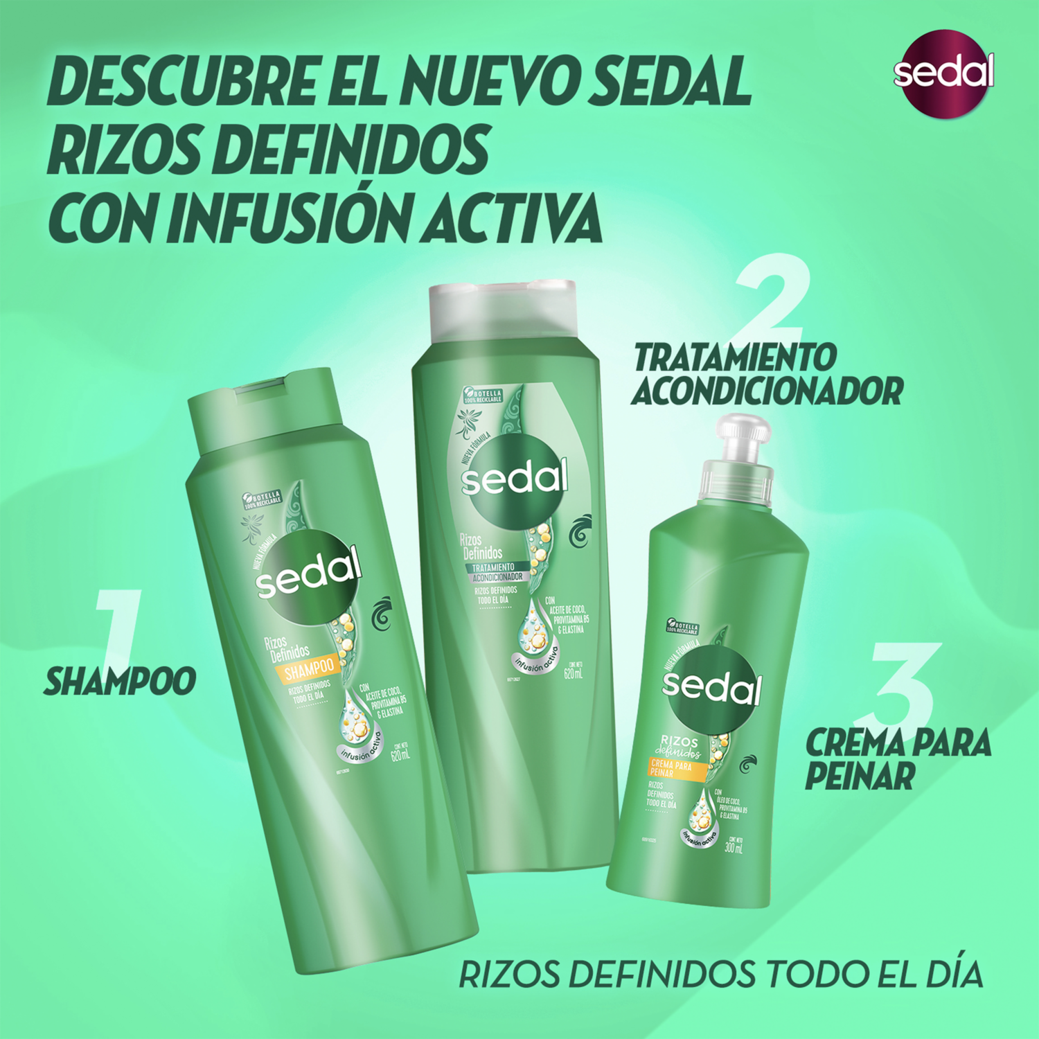 Crema Para Peinar Rizos Obedientes SEDAL 300 Ml