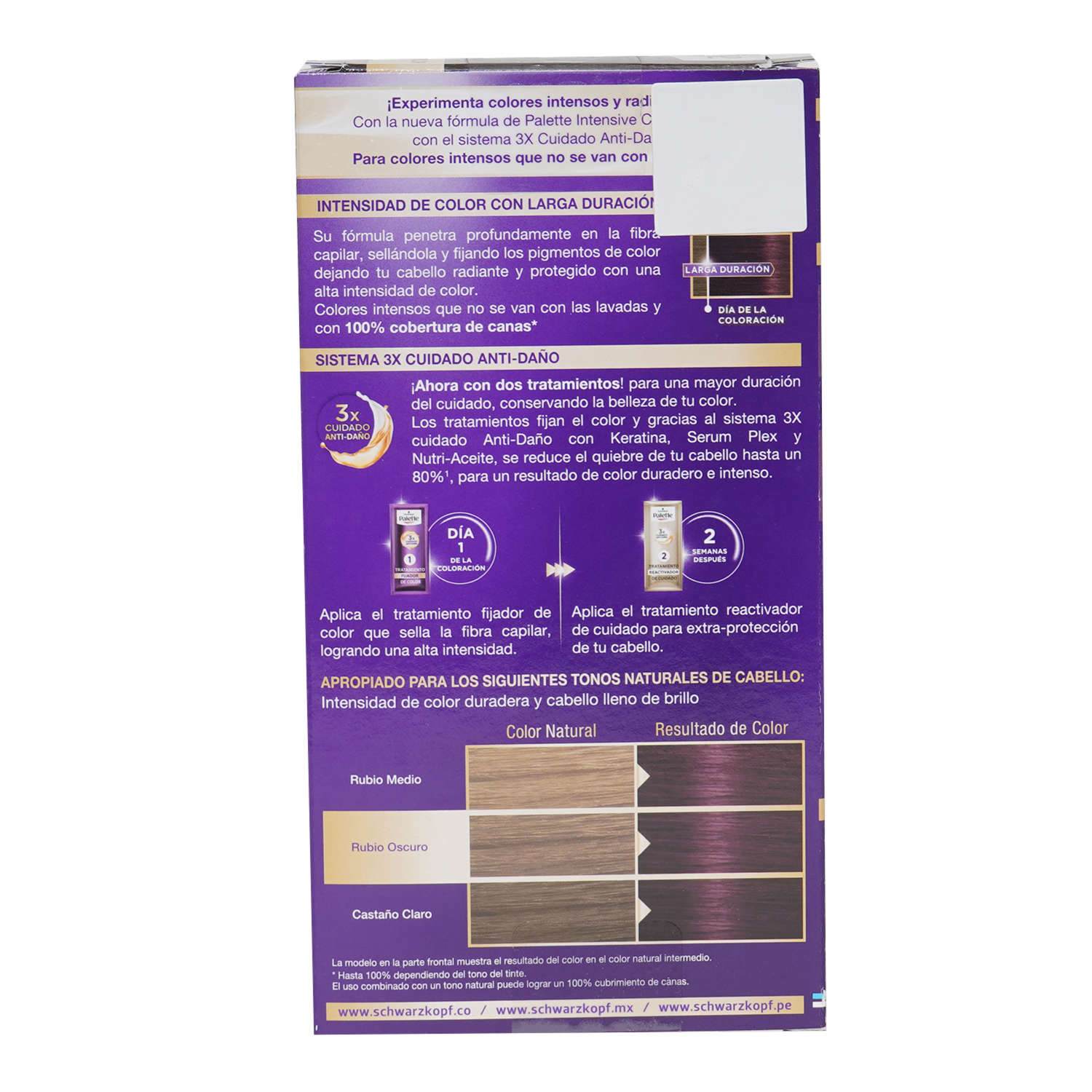 Tinte De Cabello Palette Doble Tubo Violeta Prof 6-99 PALETTE Color Violeta Prof 6-99