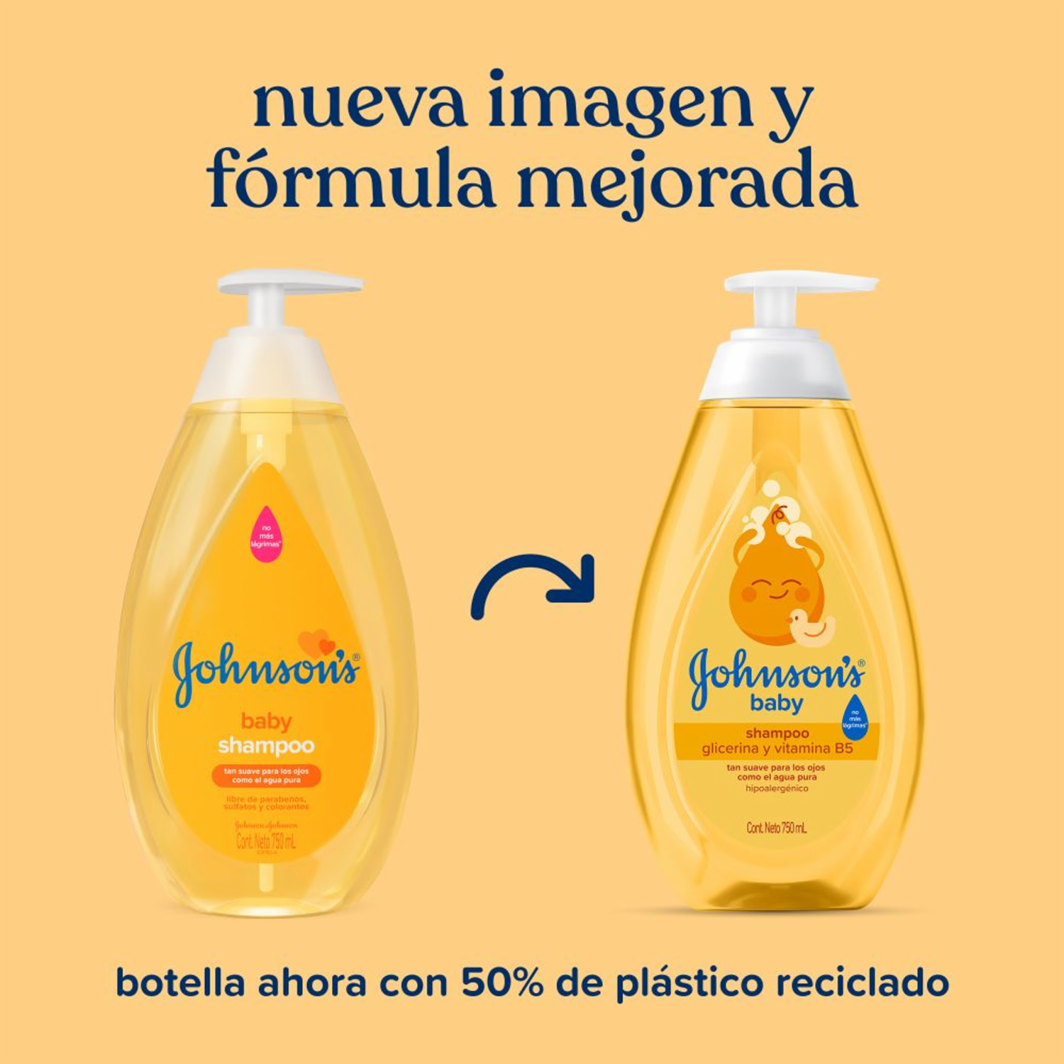Shampoo Bebé Original JOHNSON’S 750 Ml