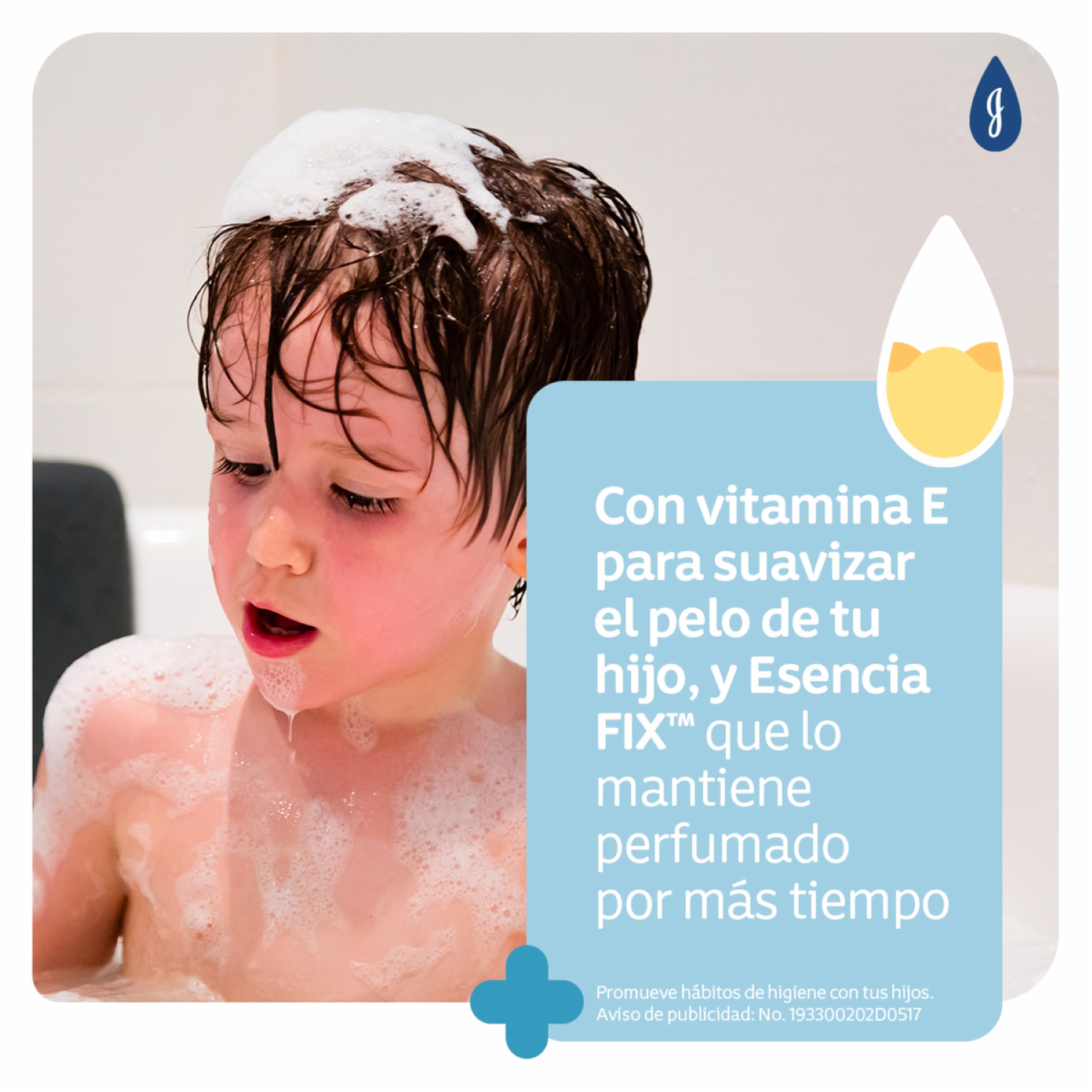 Shampoo Bebé Fragancia Prolongada JOHNSON’S 400 Ml