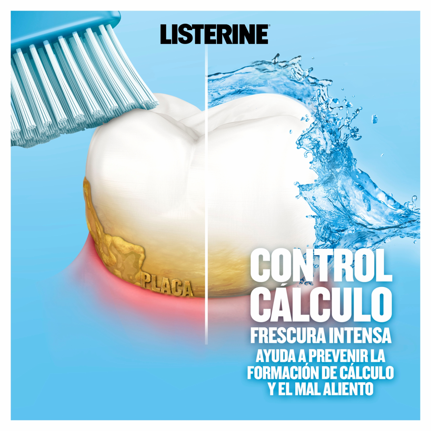 Enjuague  Bucal Control Cálculo LISTERINE 500 Ml