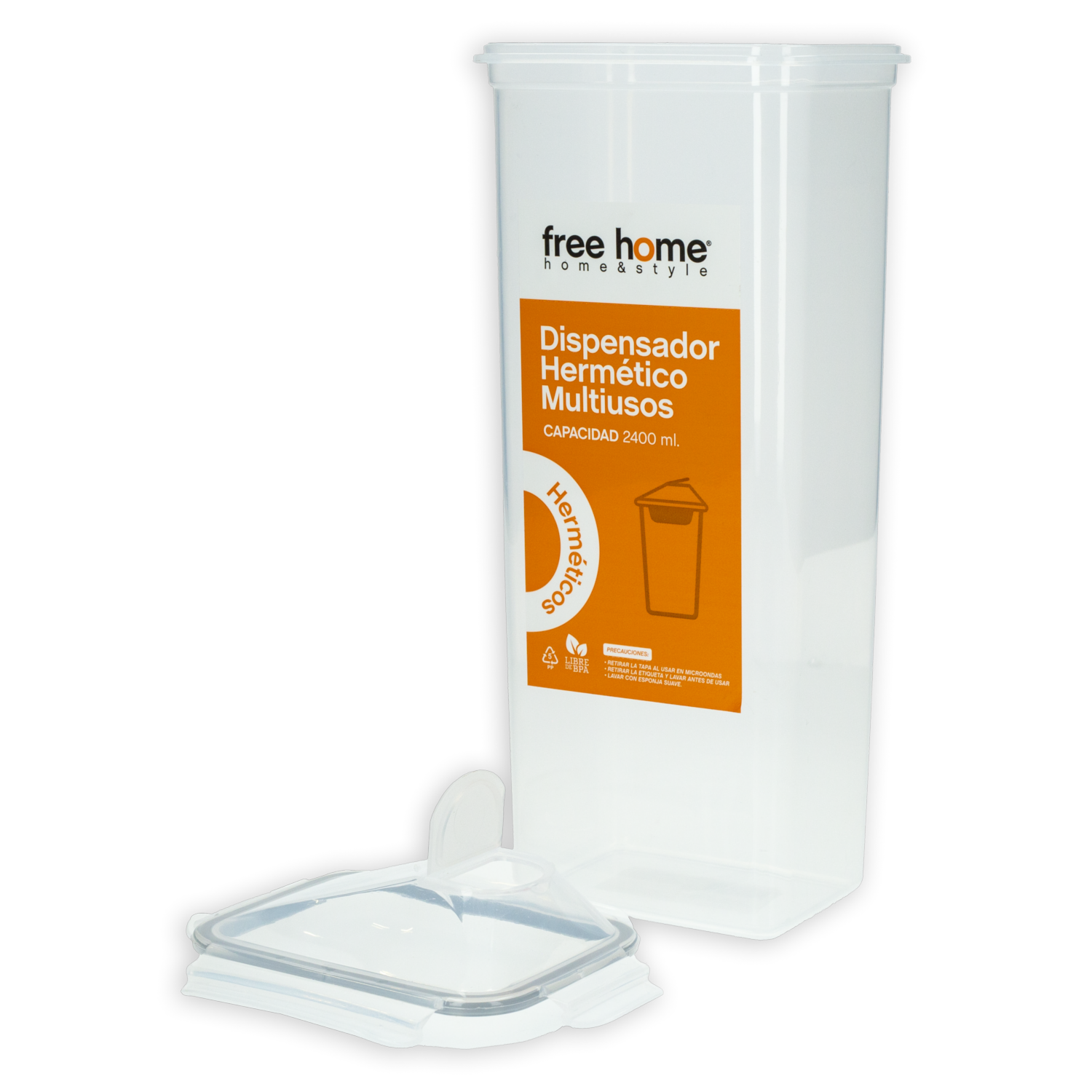 Repostero Dispensador Hermético Multiusos FREE HOME 2400 Ml