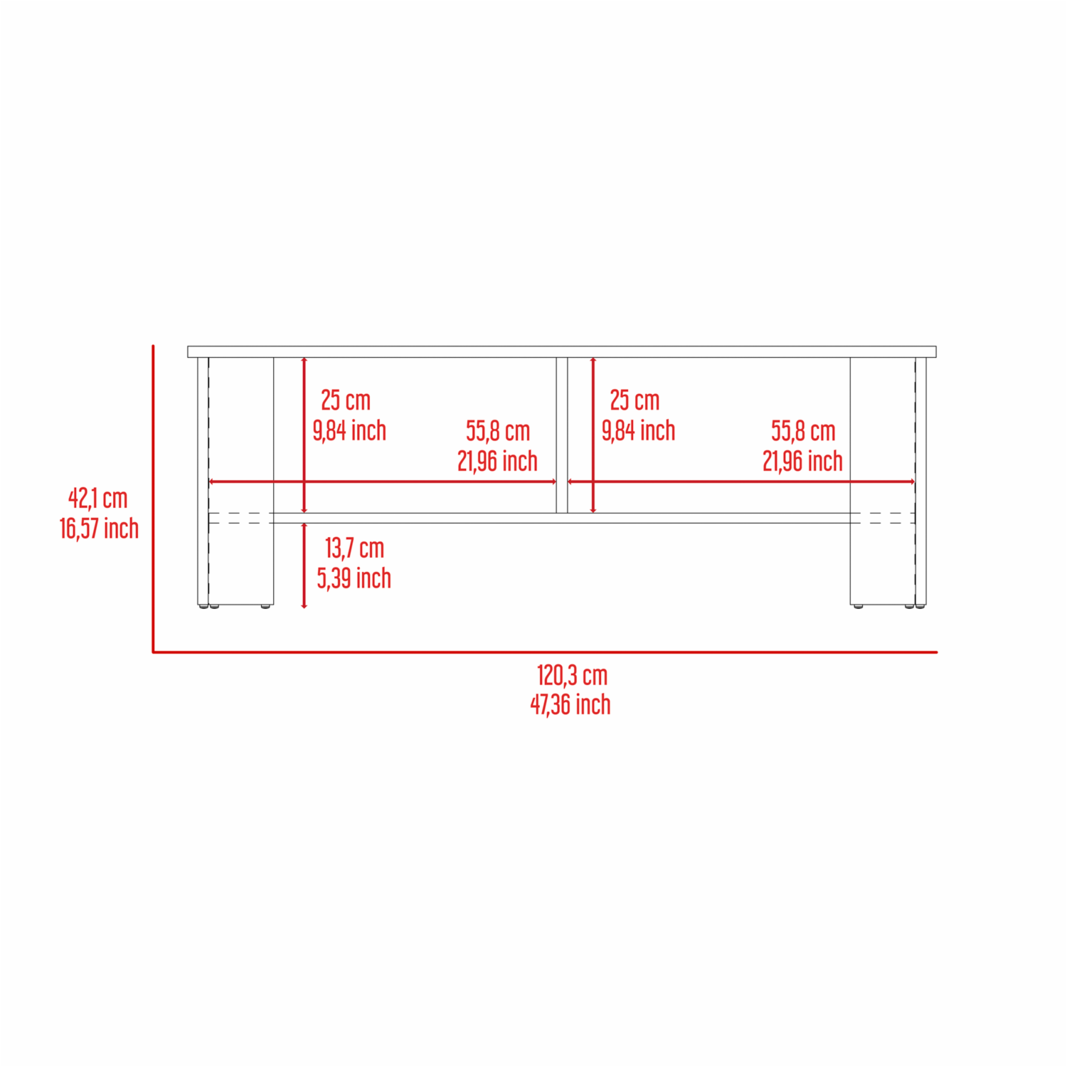 Rack De Tv 50″ Modelo Navia Milan RTA Aglomerado