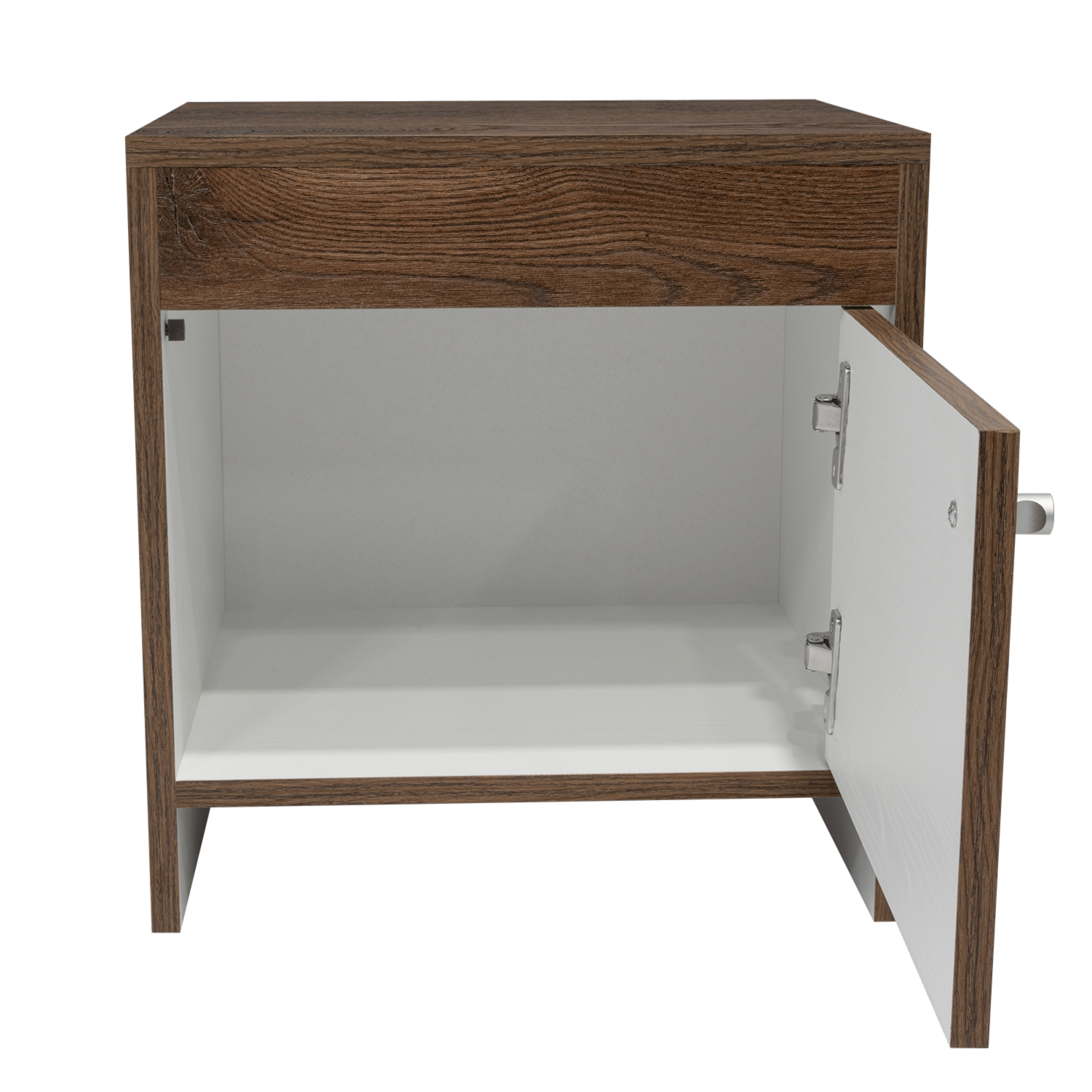 Mesa De Noche Bellota Con Blanco RTA MDP