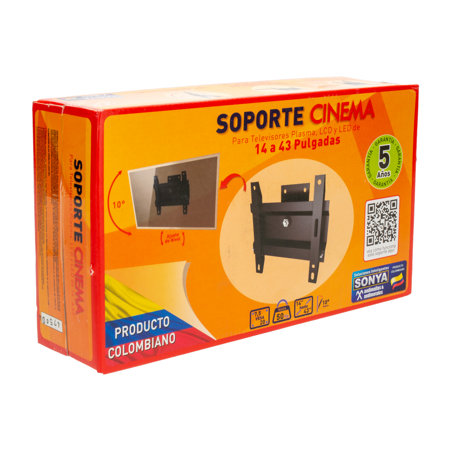 Soporte Cinema Negro ANDIMALLAS Unidad