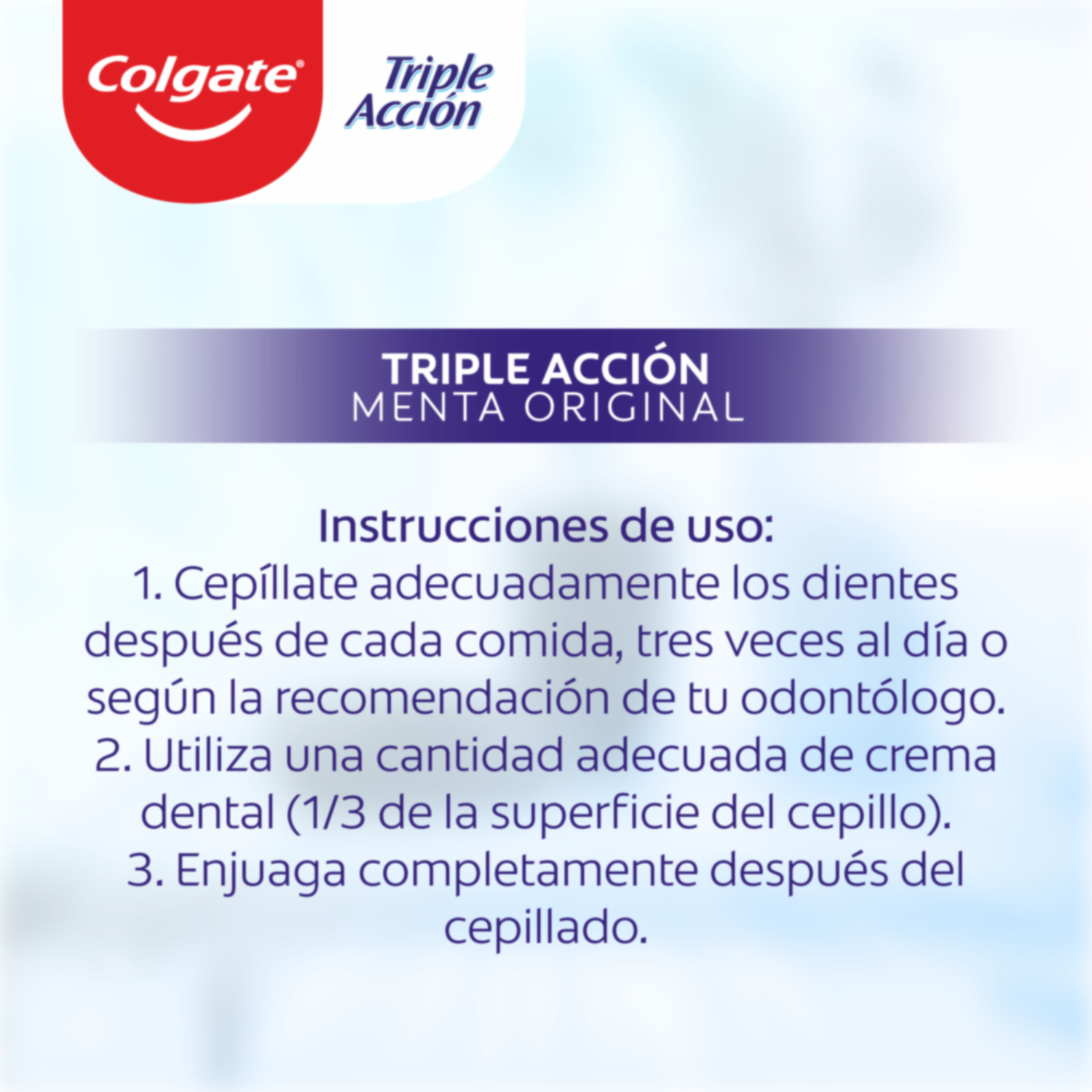 Pasta Dental Triple Acción COLGATE 3X75 Ml