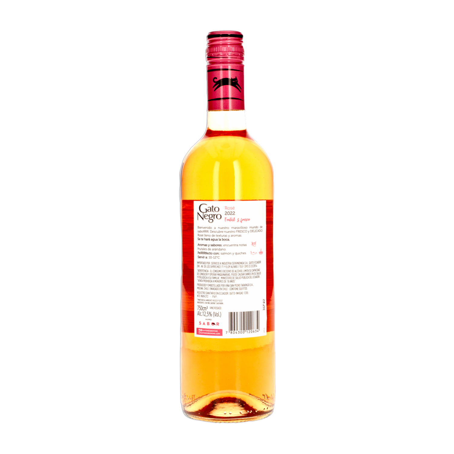 Vino Rosé Cabernet Sauvignon GATO NEGRO 750 Ml