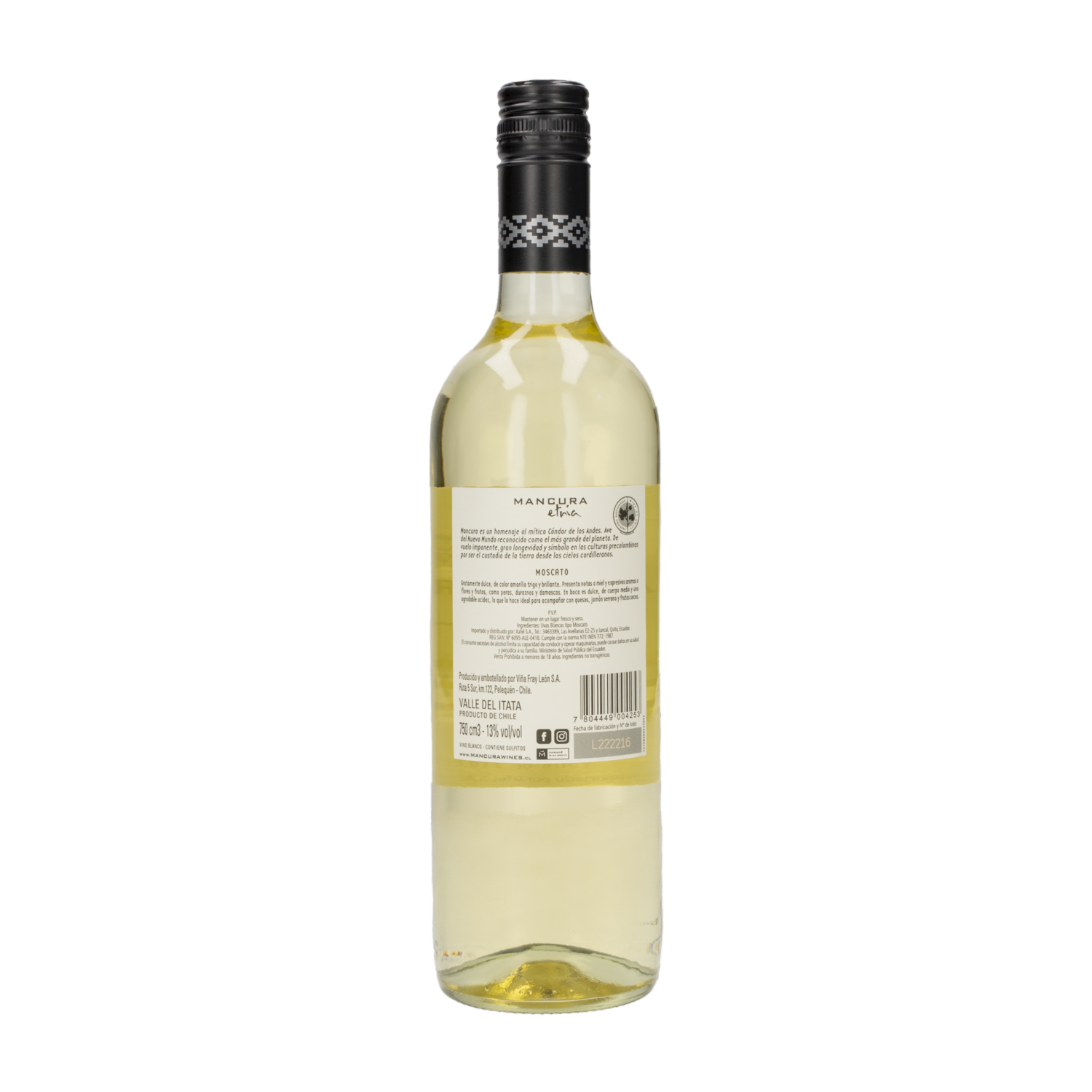 Vino Tinto Etnia Moscato MANCURA 750 Ml
