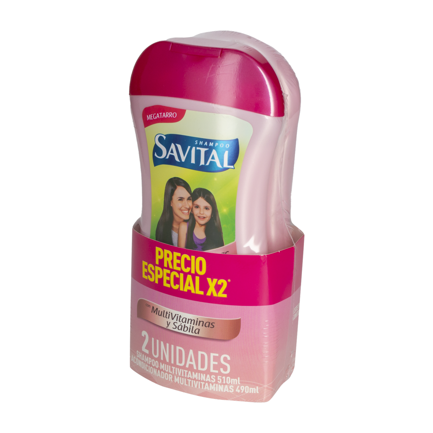 Shampoo Y Acondicionador Con Multivitaminas SAVITAL Pack 1000 Ml