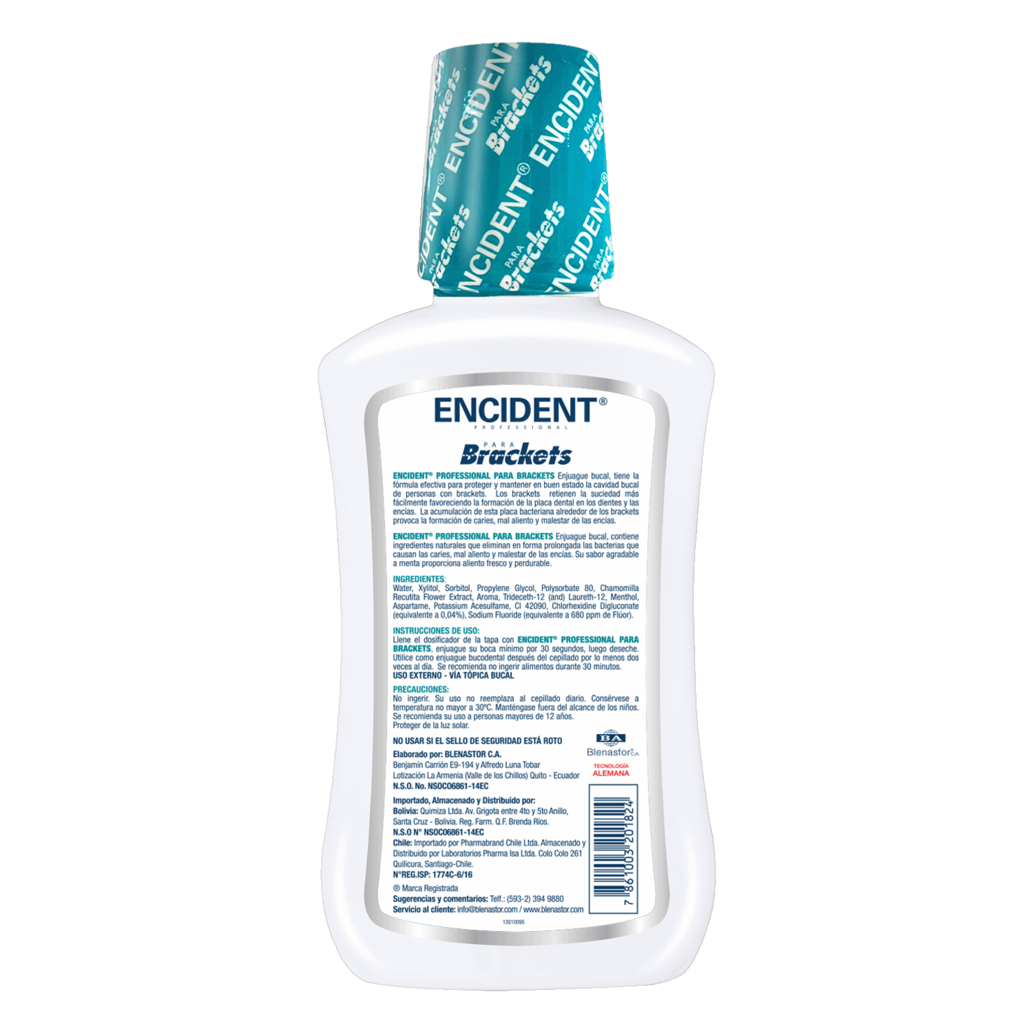 Enjuague  Bucal Brackets ENCIDENT 300 Ml