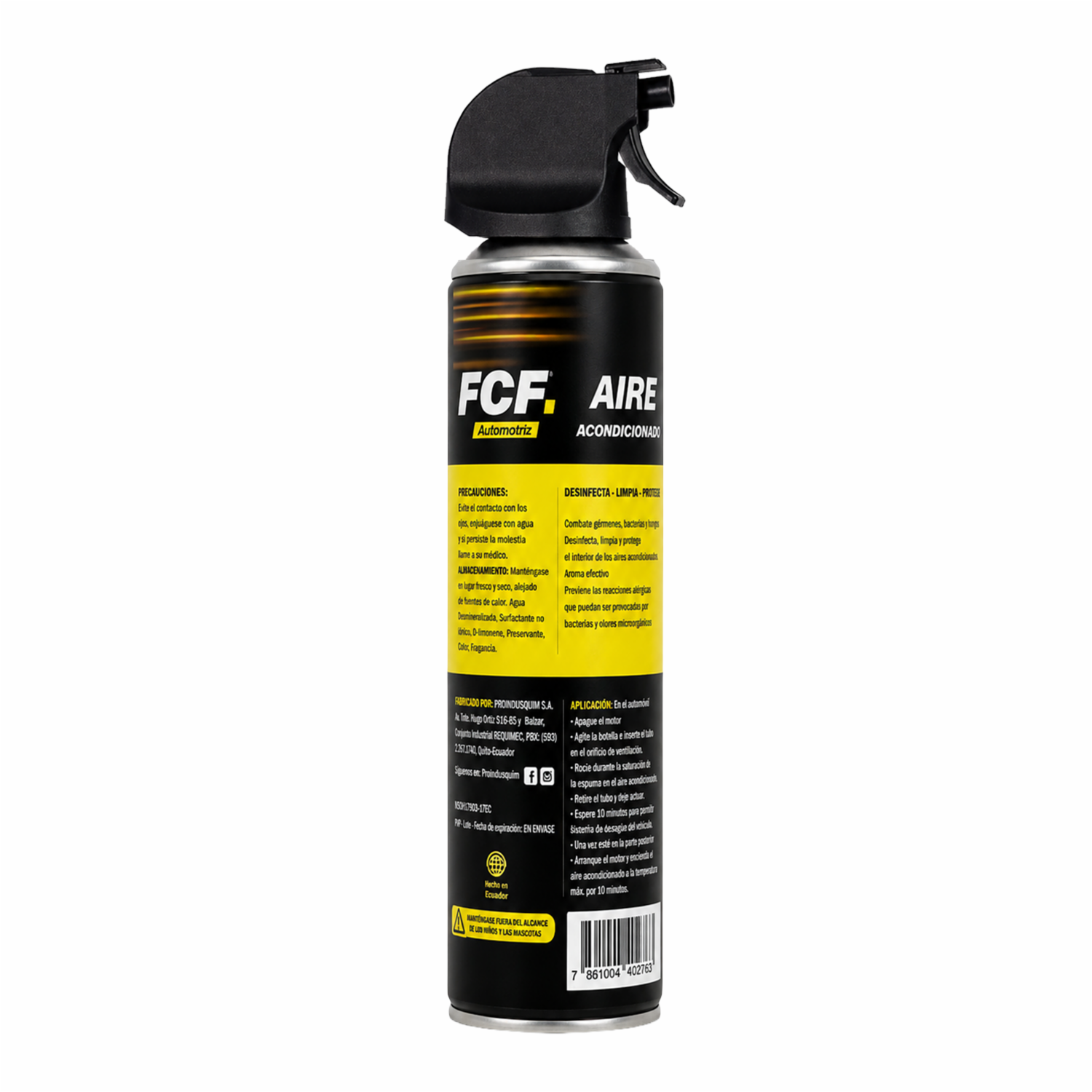 Limpiador Desinfectante De Aire Acondicionado En Espuma FCF 360 Ml