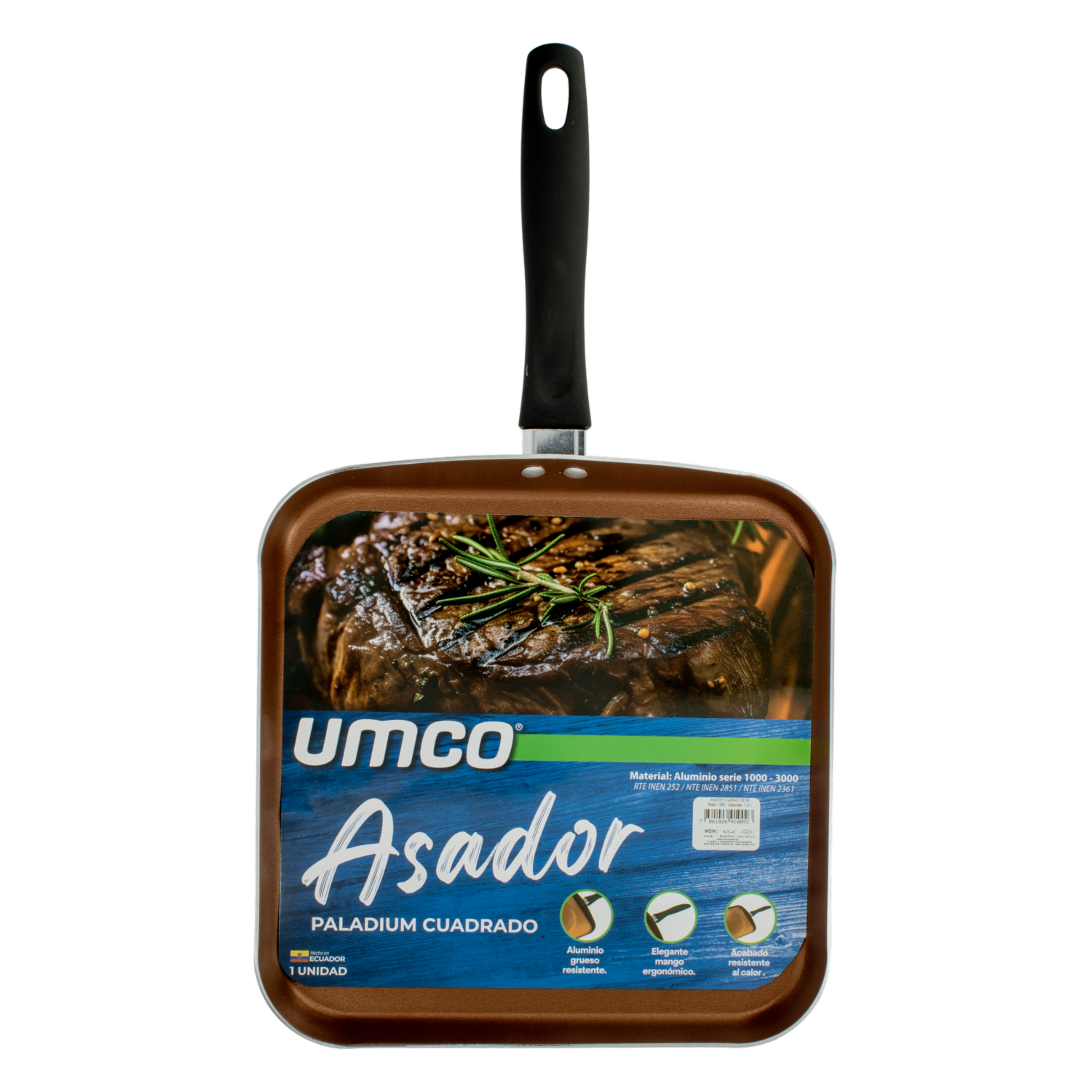 Asador Cuadrado Paladium UMCO Unidad