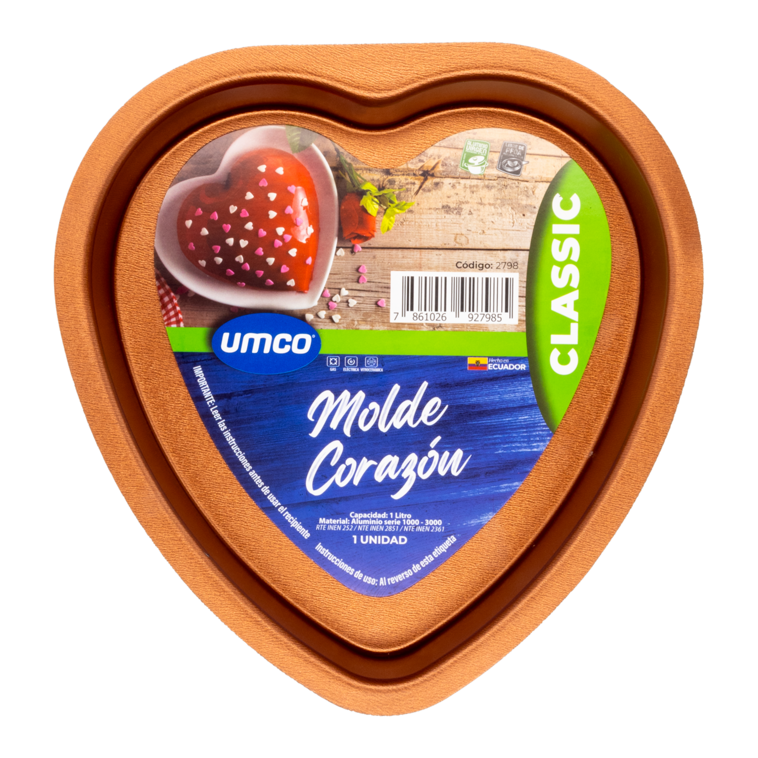 Molde Corazón UMCO 16 Cm