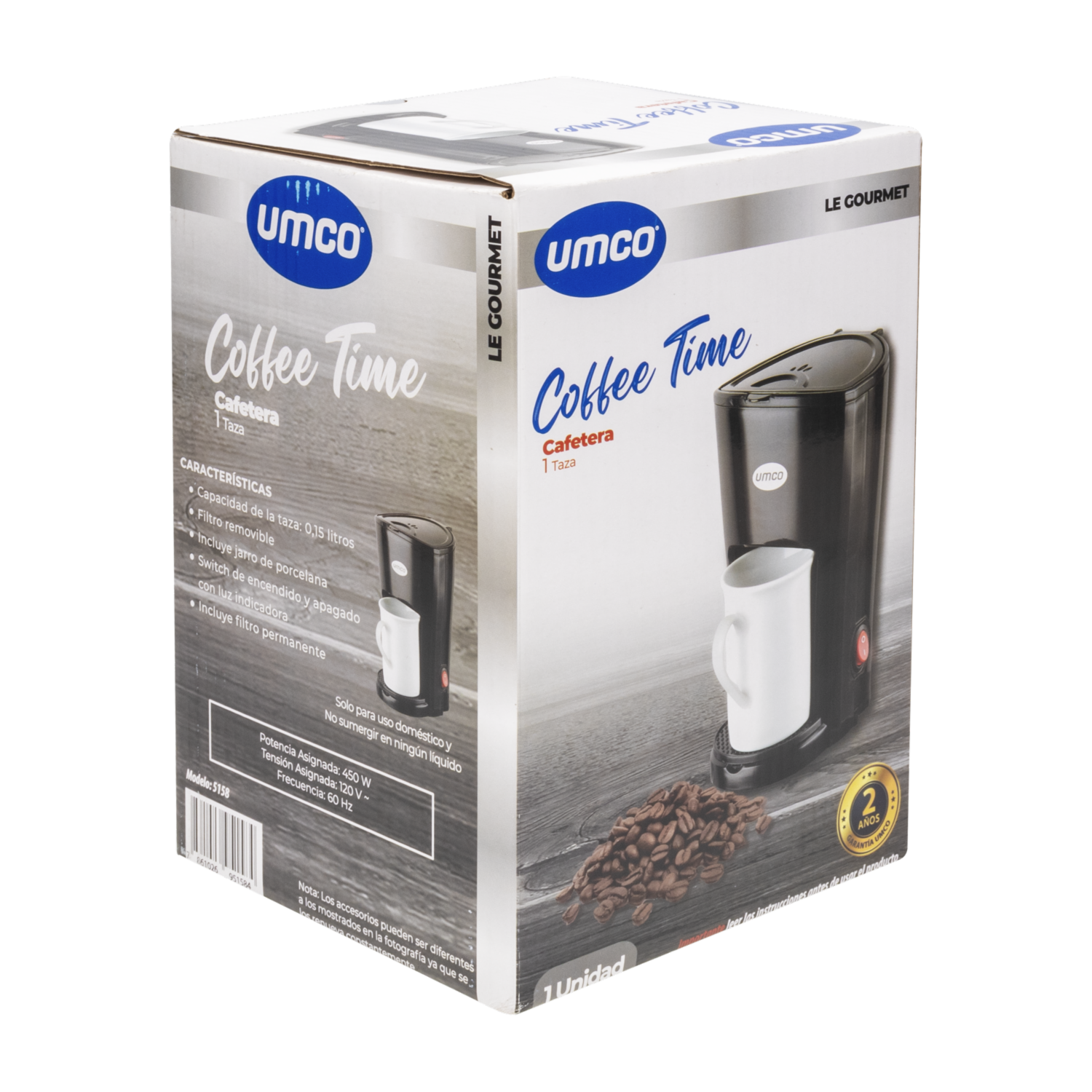 Cafetera Eléctrica Coffee Time 5158 UMCO 1 Taza