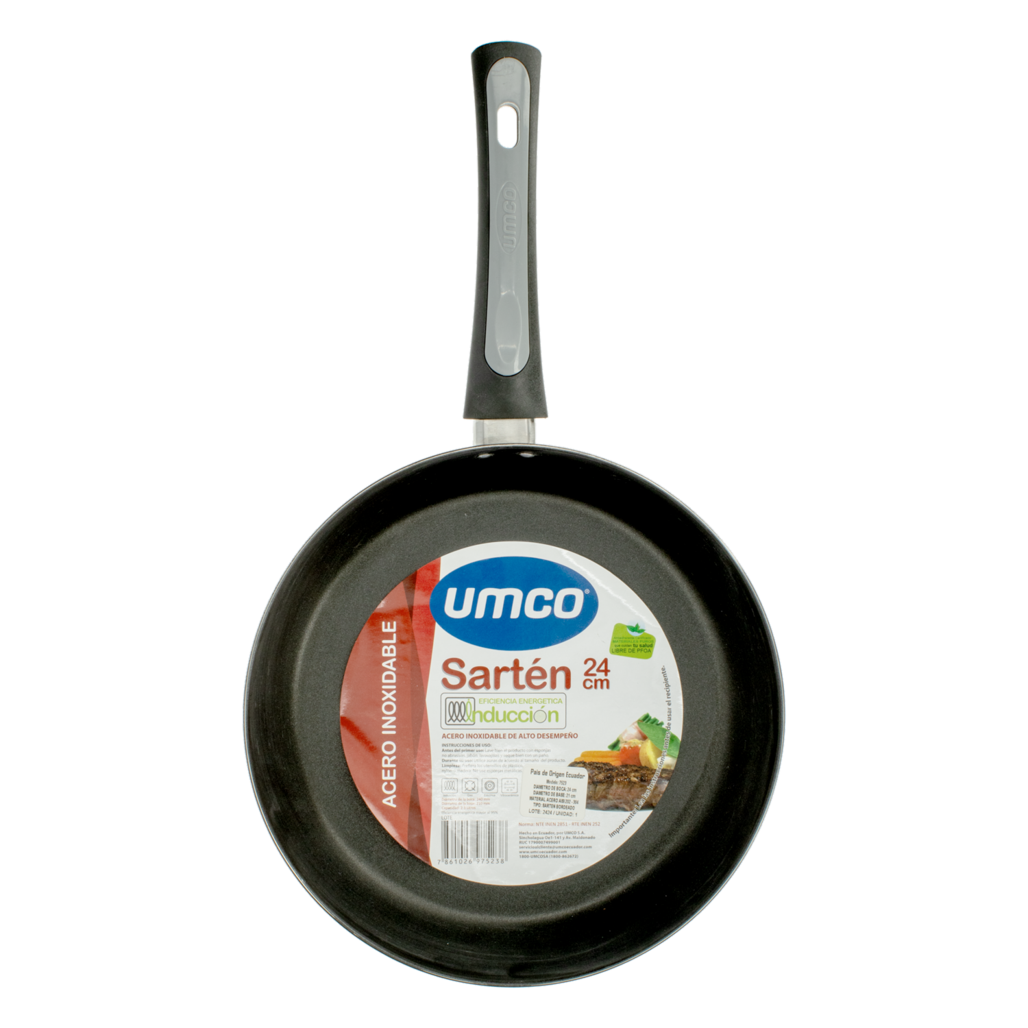 Sartén De Inducción Acero Inox UMCO 24 Cm