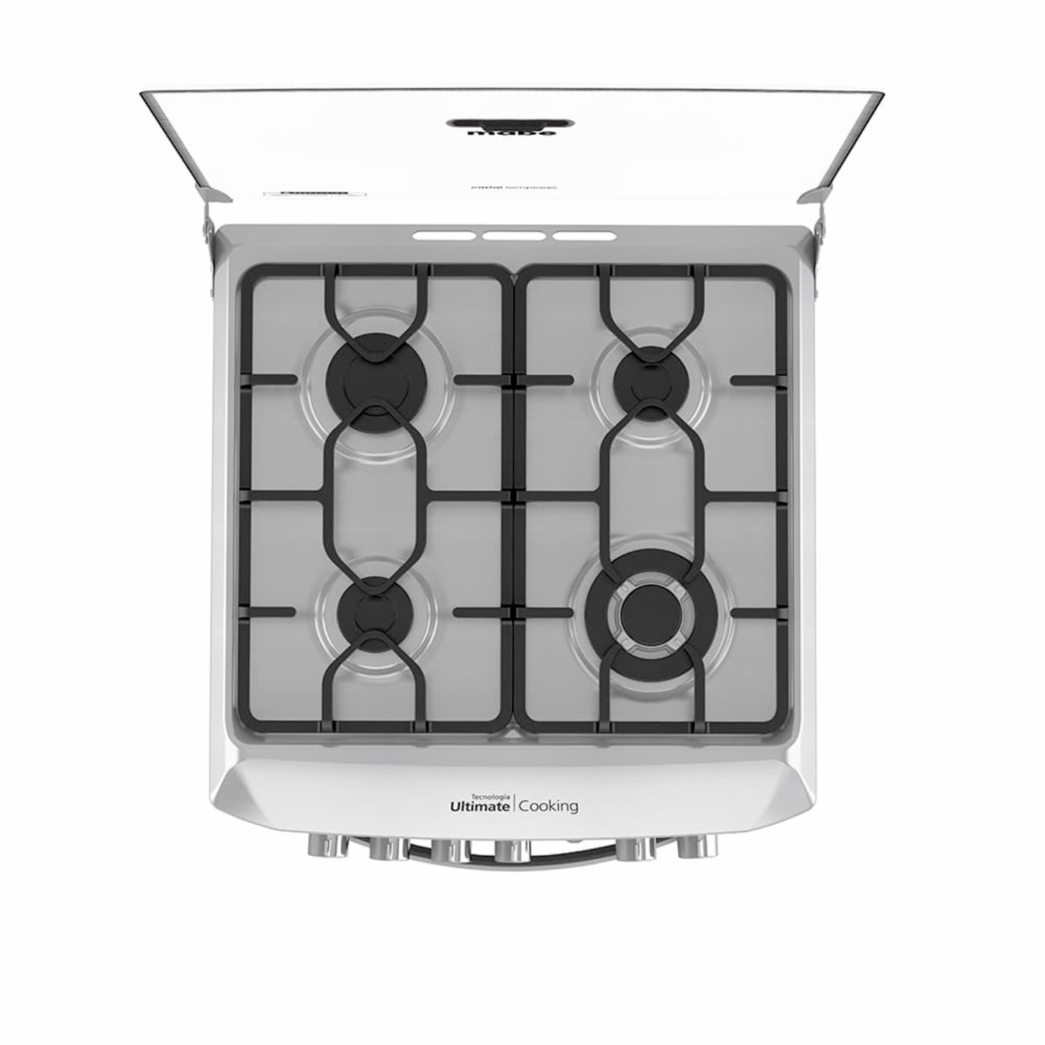 Cocina A Gas 60 Cm Con Grill EM6095FX1 MABE 4 Quemadores
