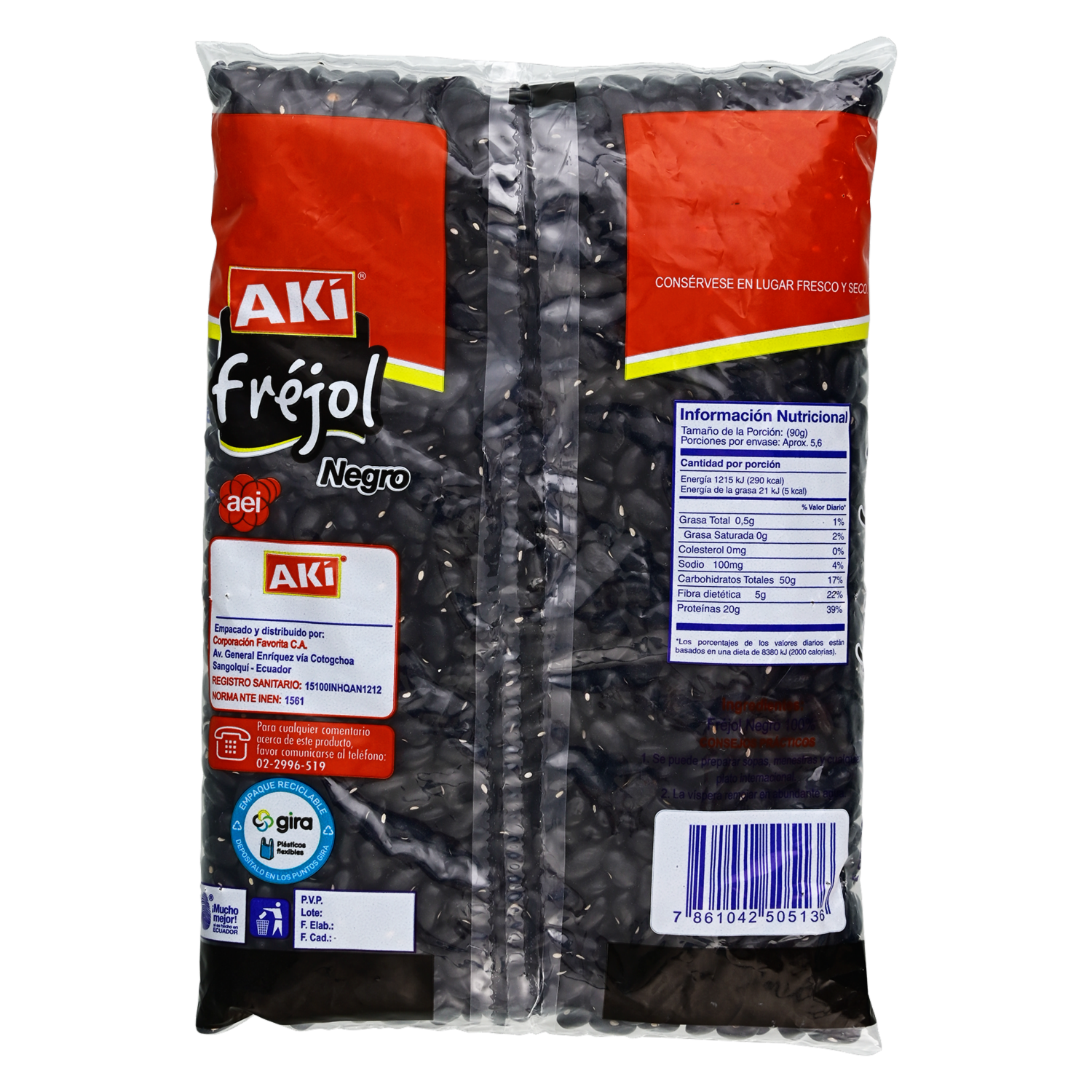 Frejol Negro AKÍ 500 G