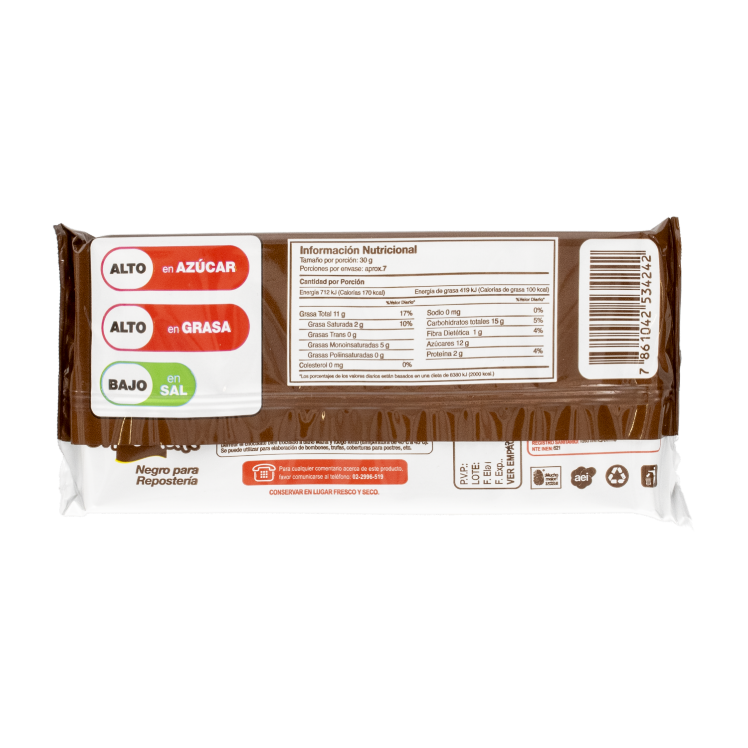 Chocolate Negro Para Repostería AKÍ 200 G