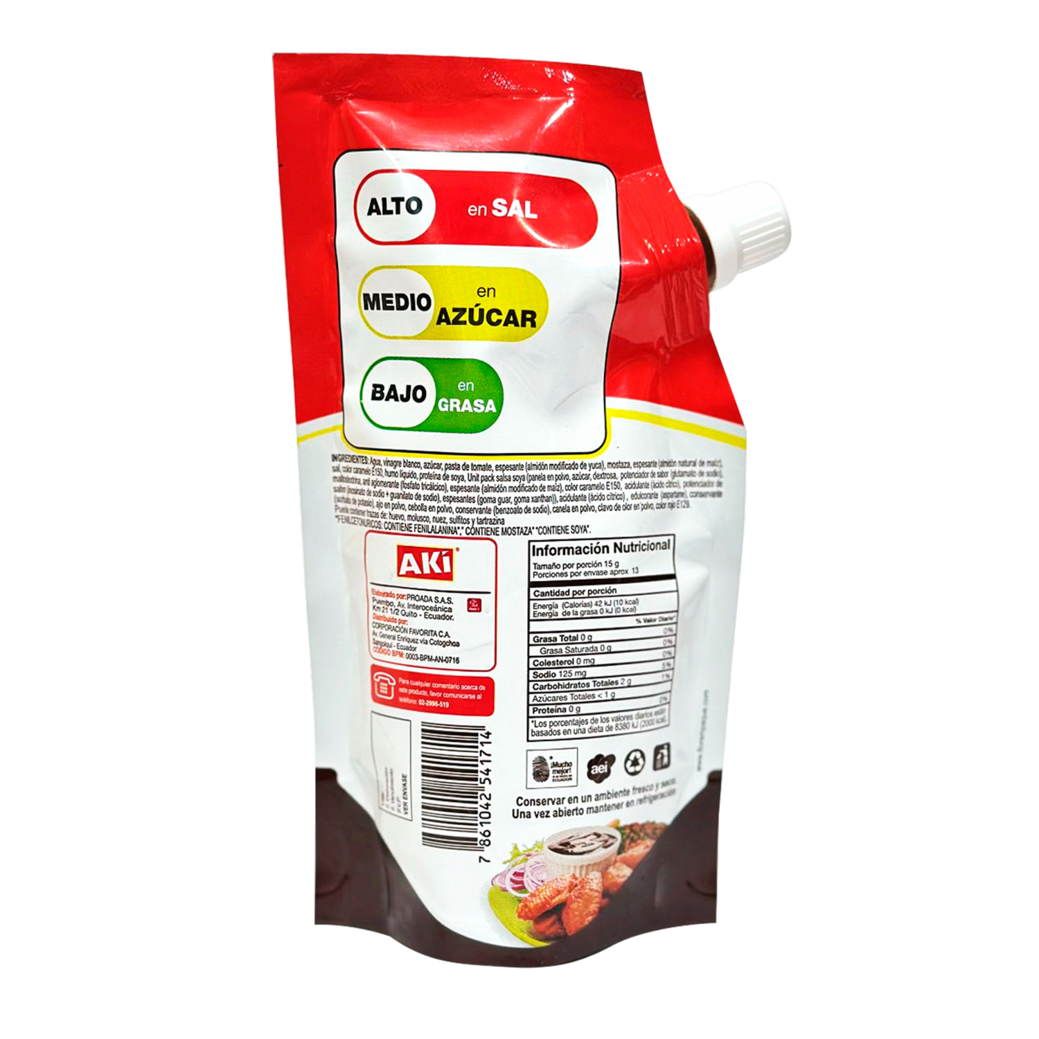 Salsa Bbq Clásica AKÍ 200 G