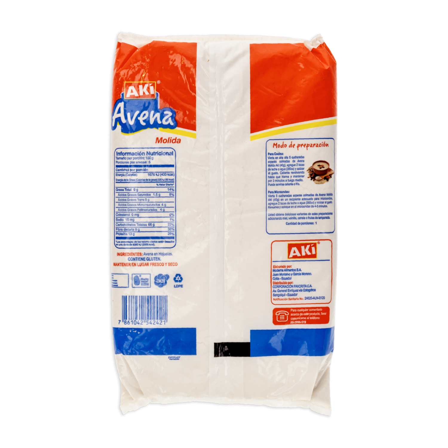 Avena Molida AKÍ 500 G
