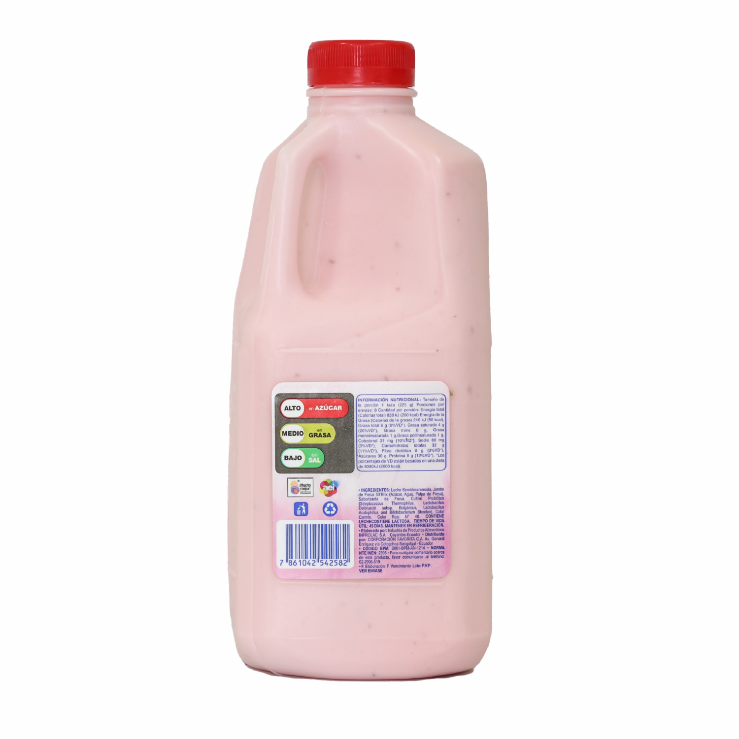 Yogurt Semidescremado Bebible Sabor A Fresa AKÍ 1900 G